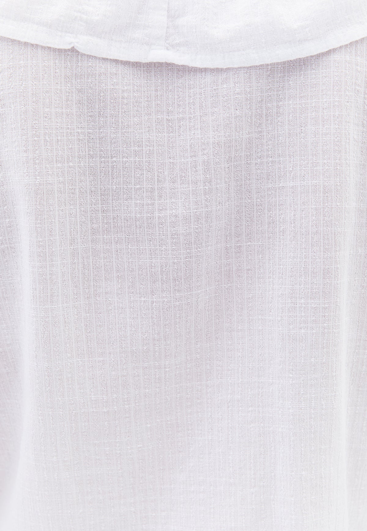 Deep Neck Blouse - White