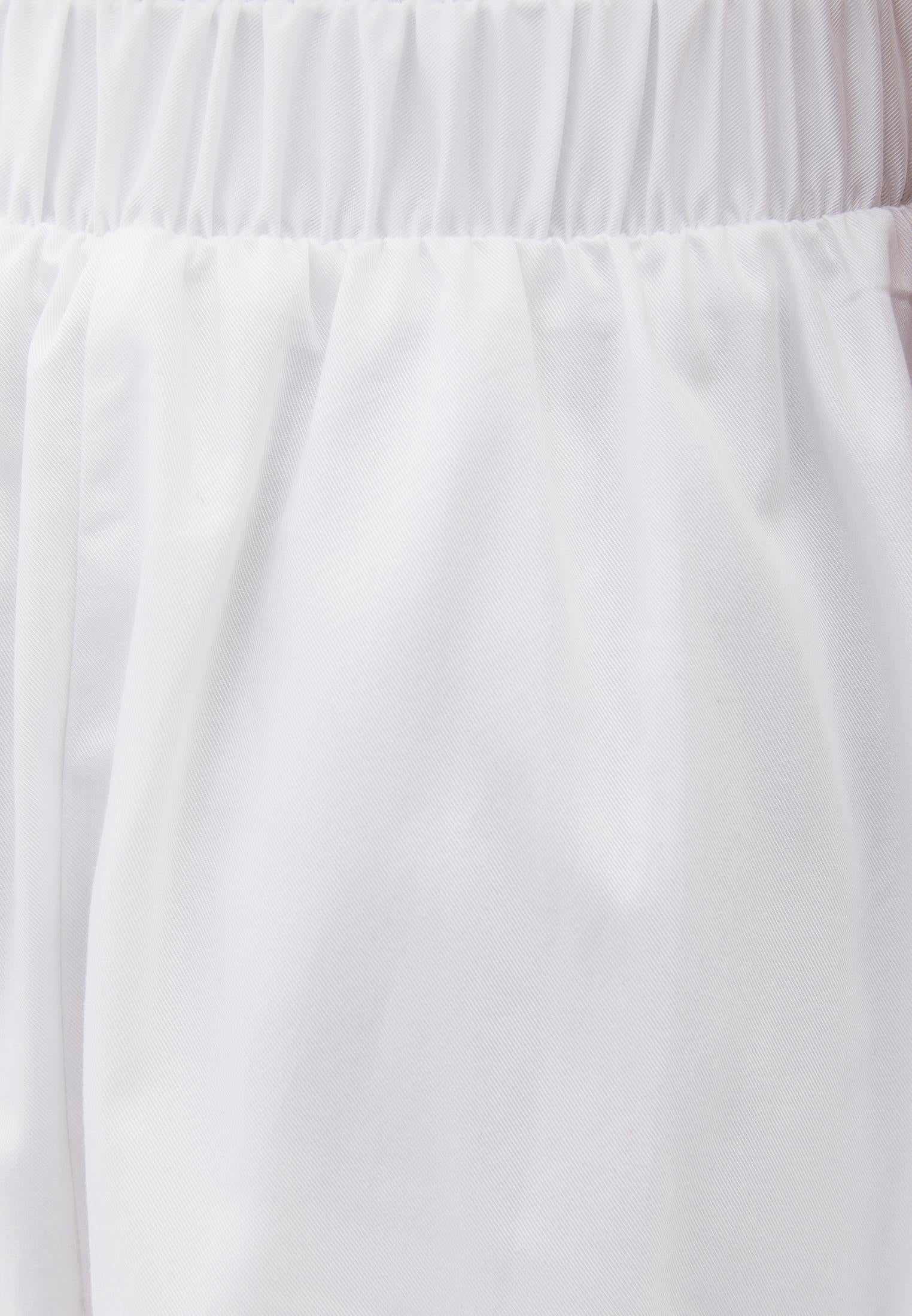 Pleated Flared Midi Skirt - WHITE