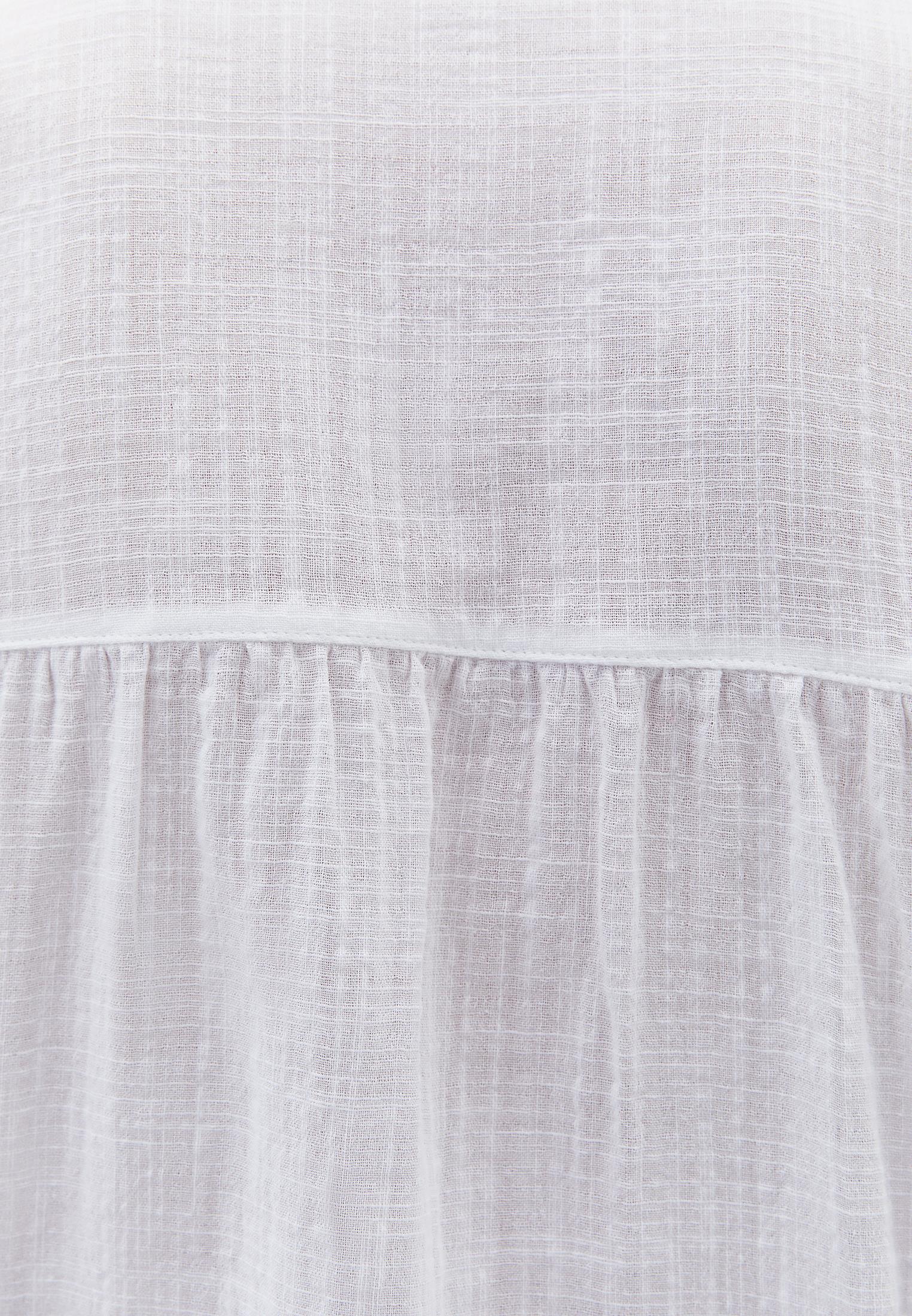 Balloon Sleeve Cotton Shirt - WHITE