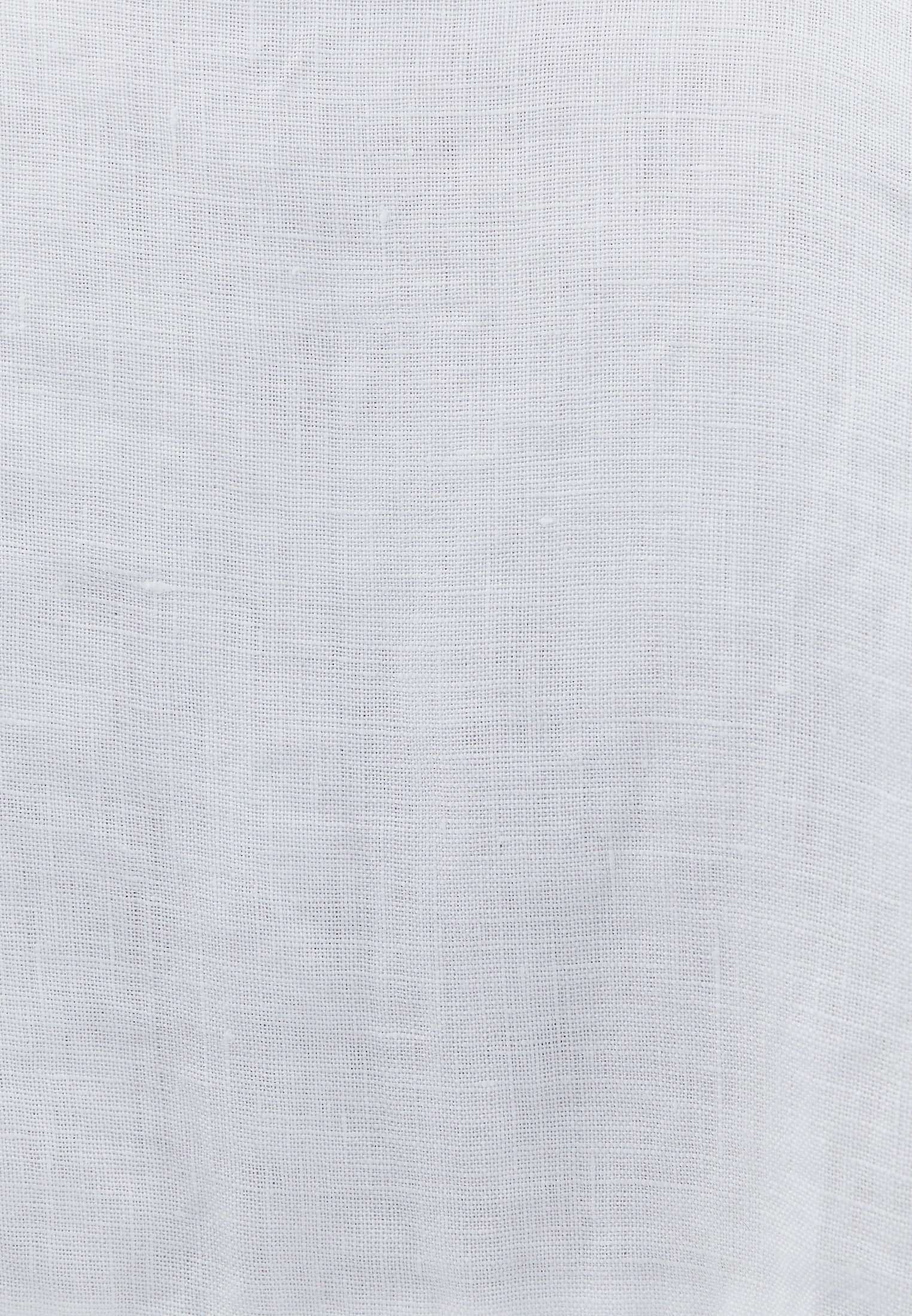 قميص كتان كبير الحجم - أبيض