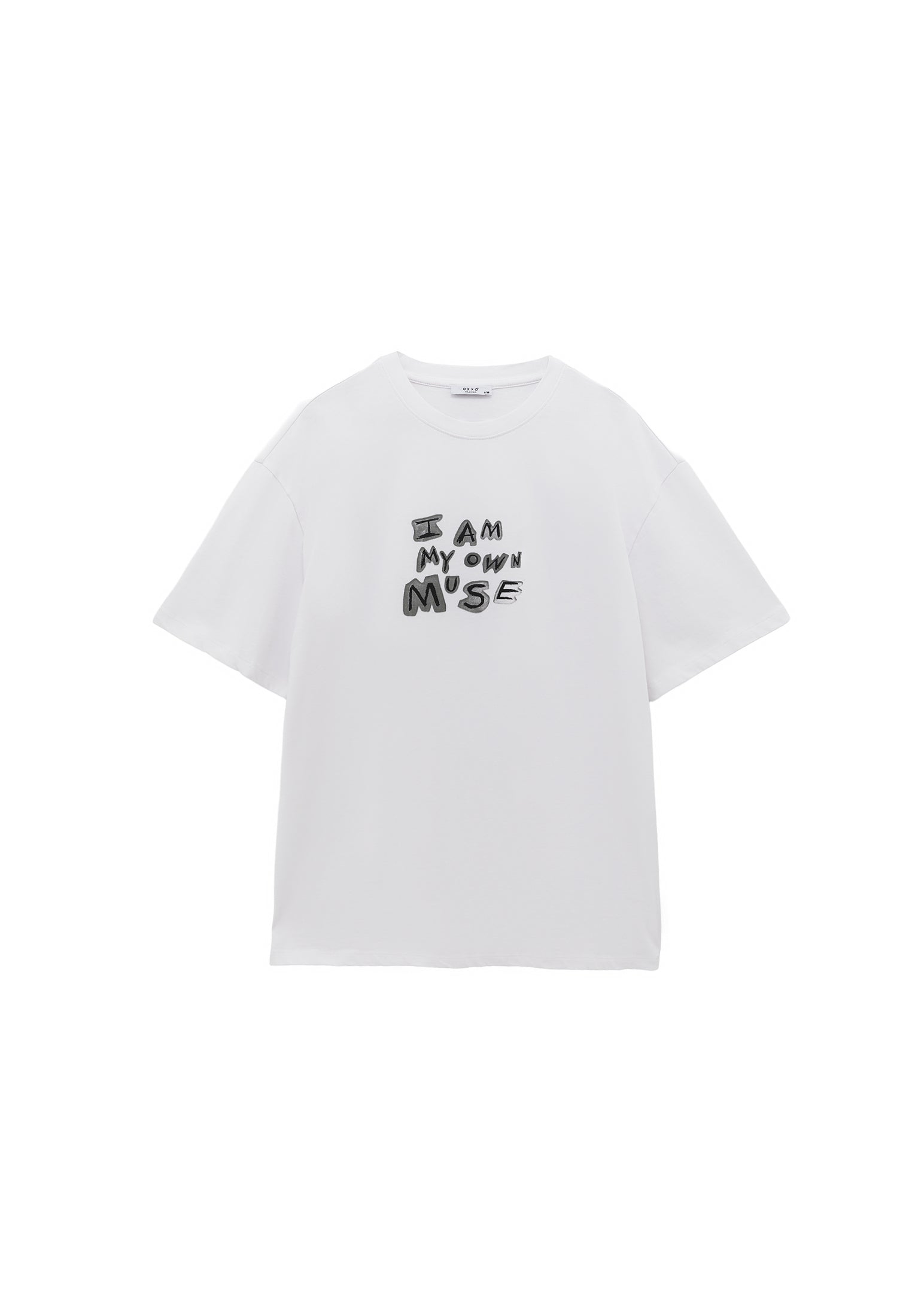 Oversize Printed T-Shirt - WHITE