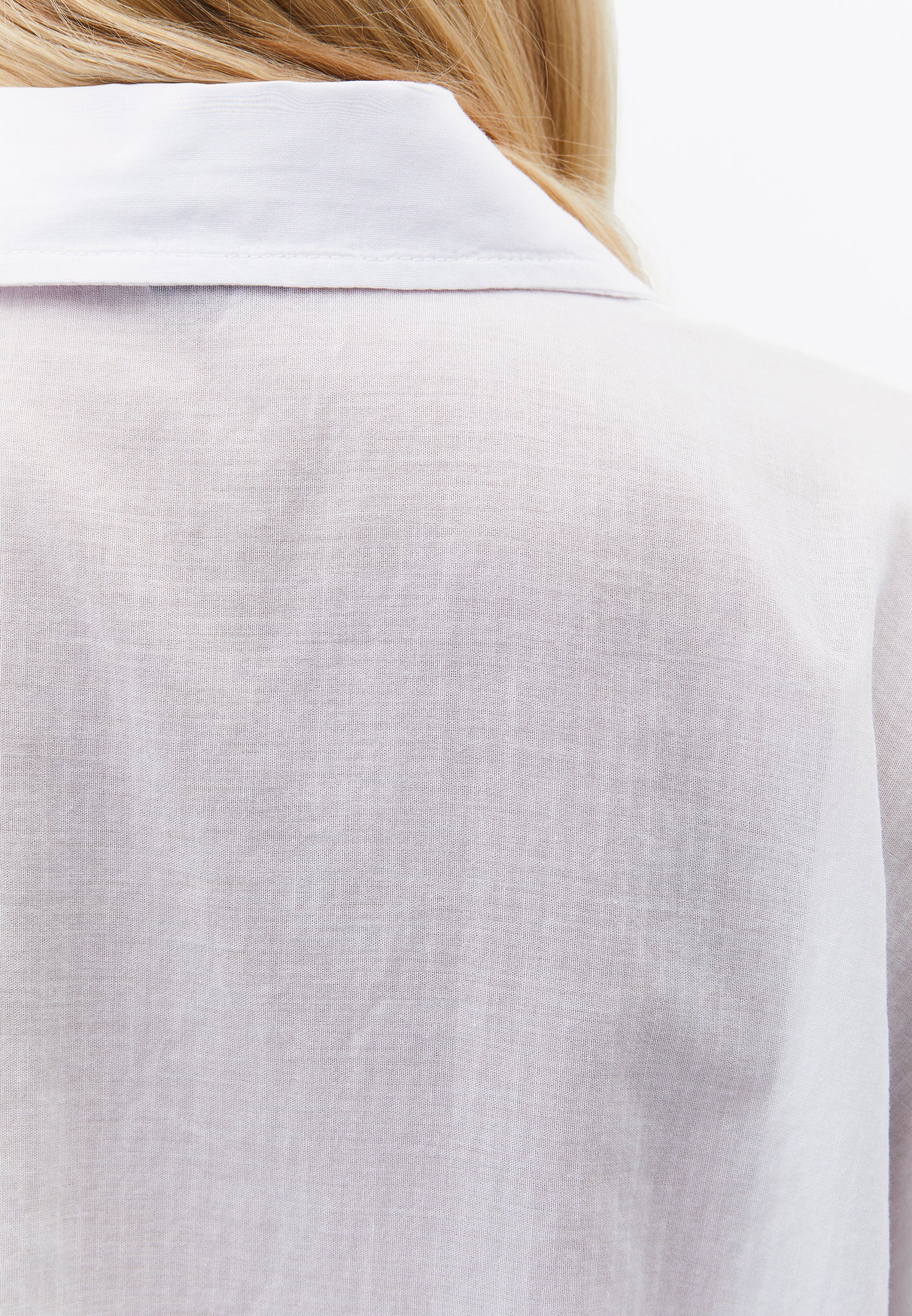 Oversize Shirt With Pocket Detail - WHITE