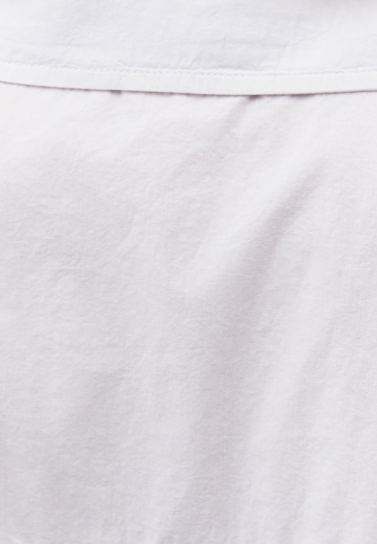 Oversized Long-Sleeve Shirt with Pocket Detail - WHITE