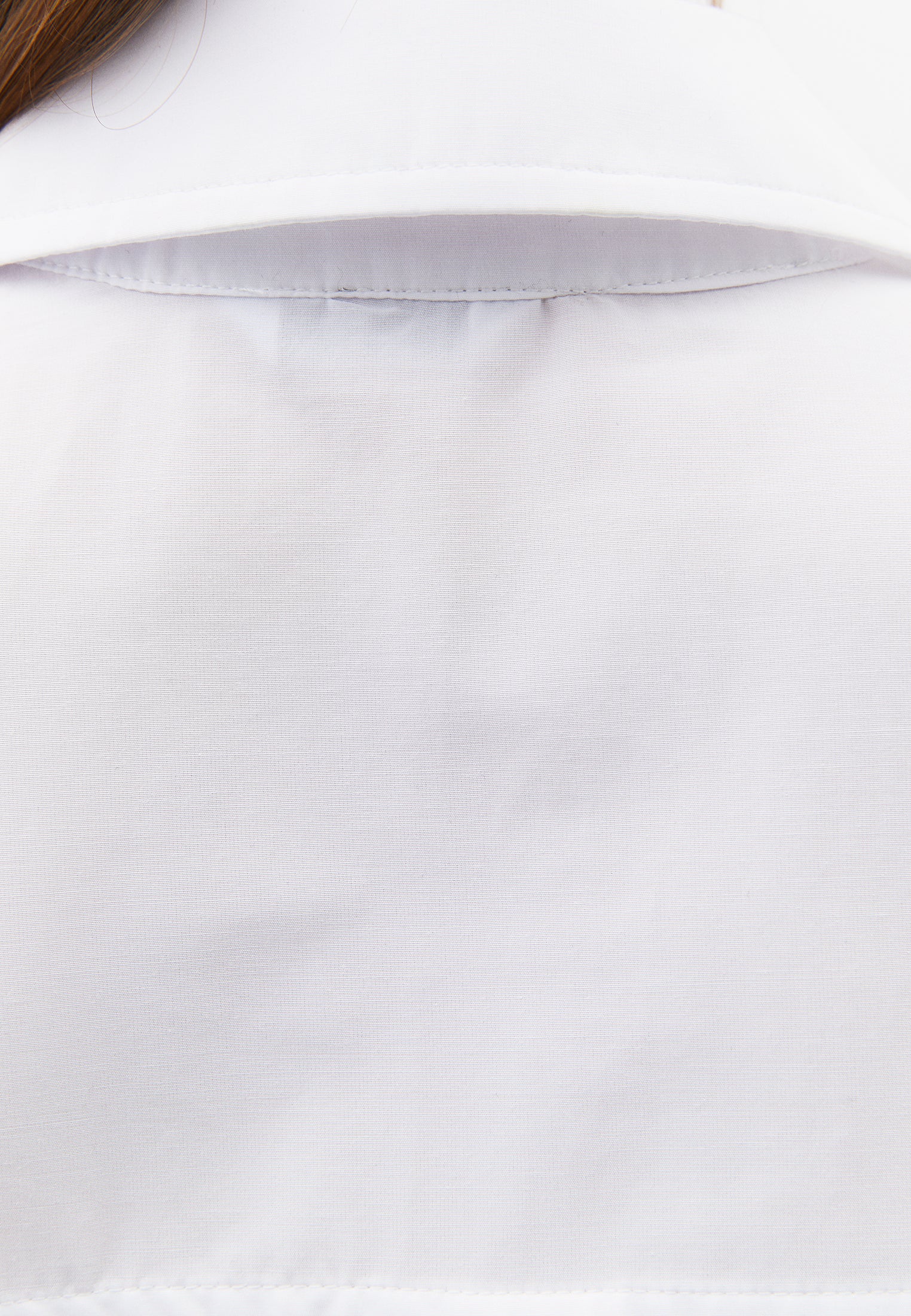 Oversize 3/4 Sleeve Buttoned Shirt - WHITE