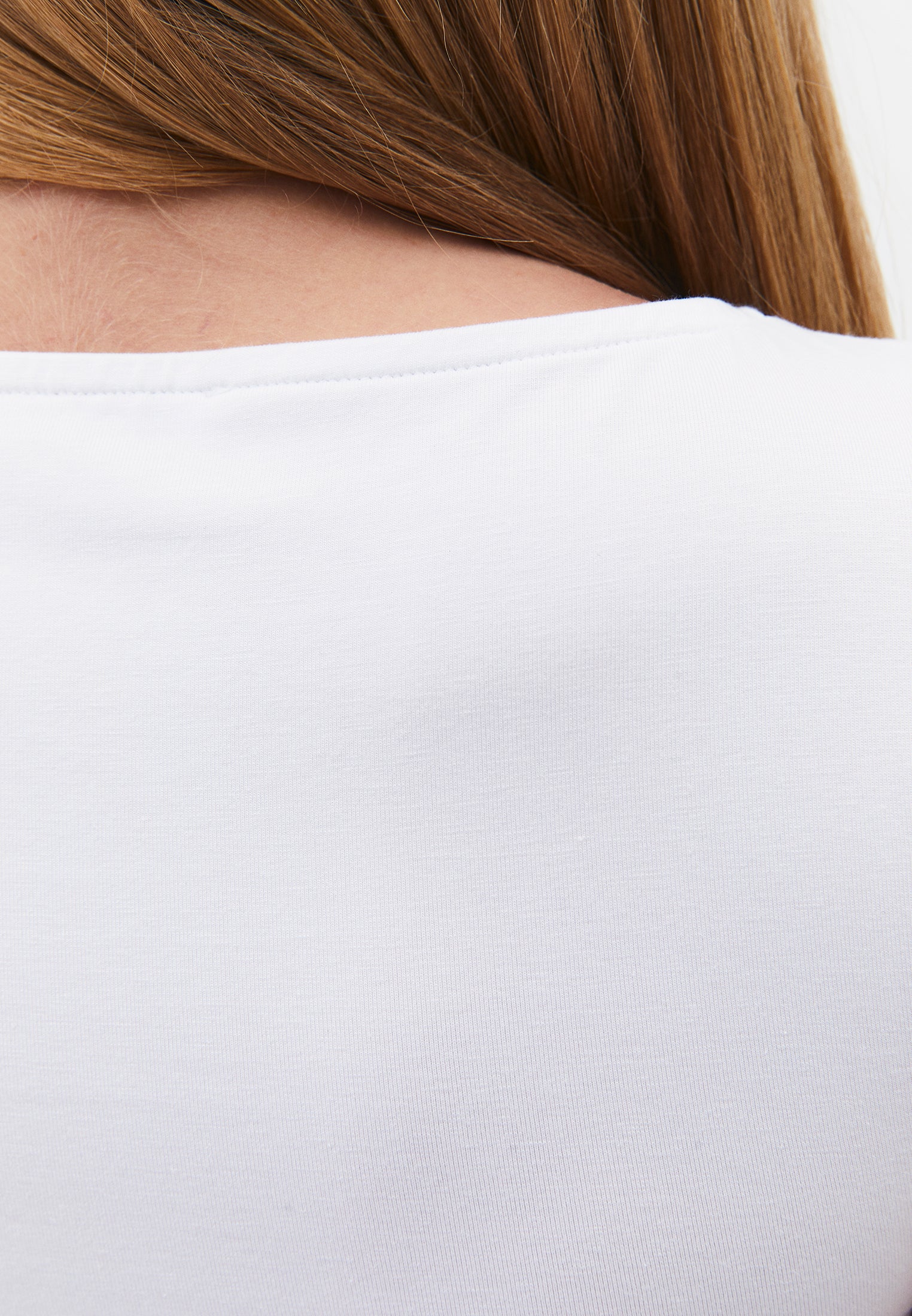 Boat Neck Tank Top - WHITE