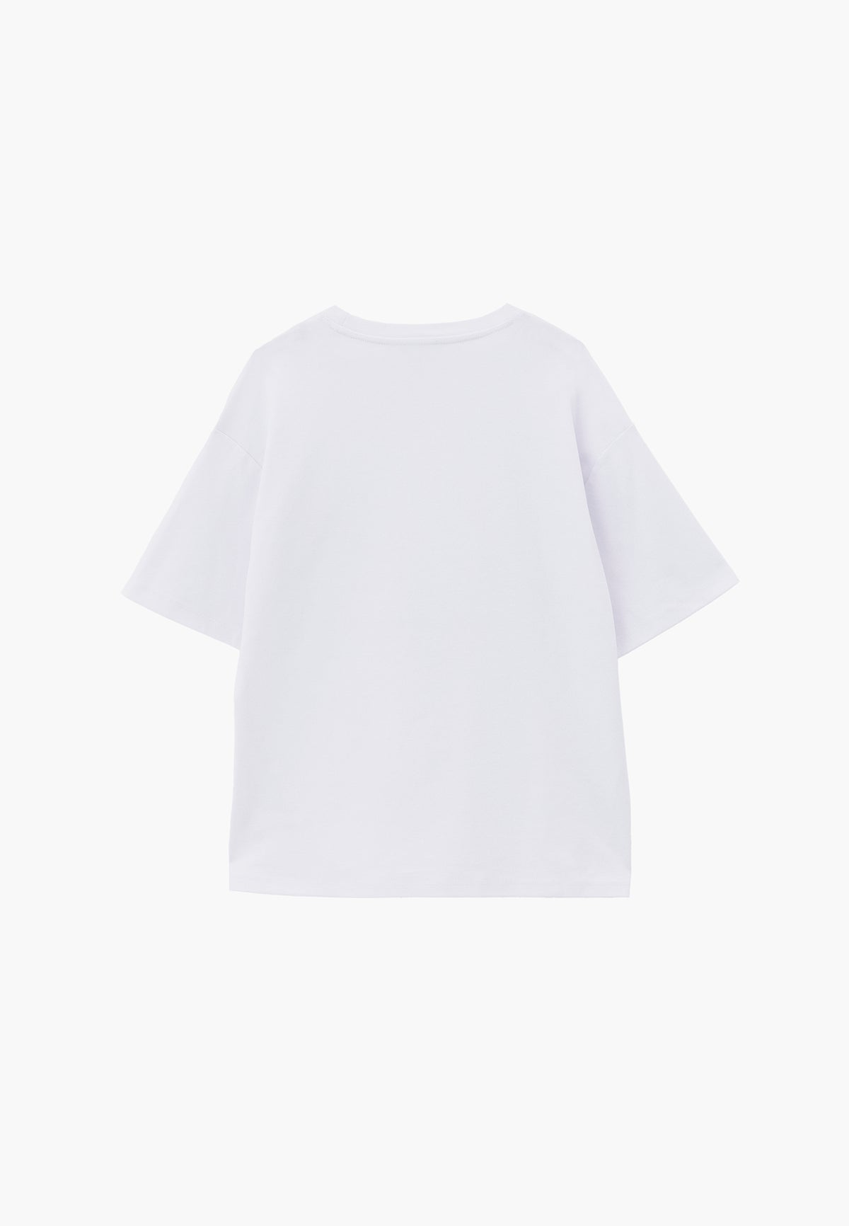 Oversize Tunic T-Shirt - WHITE