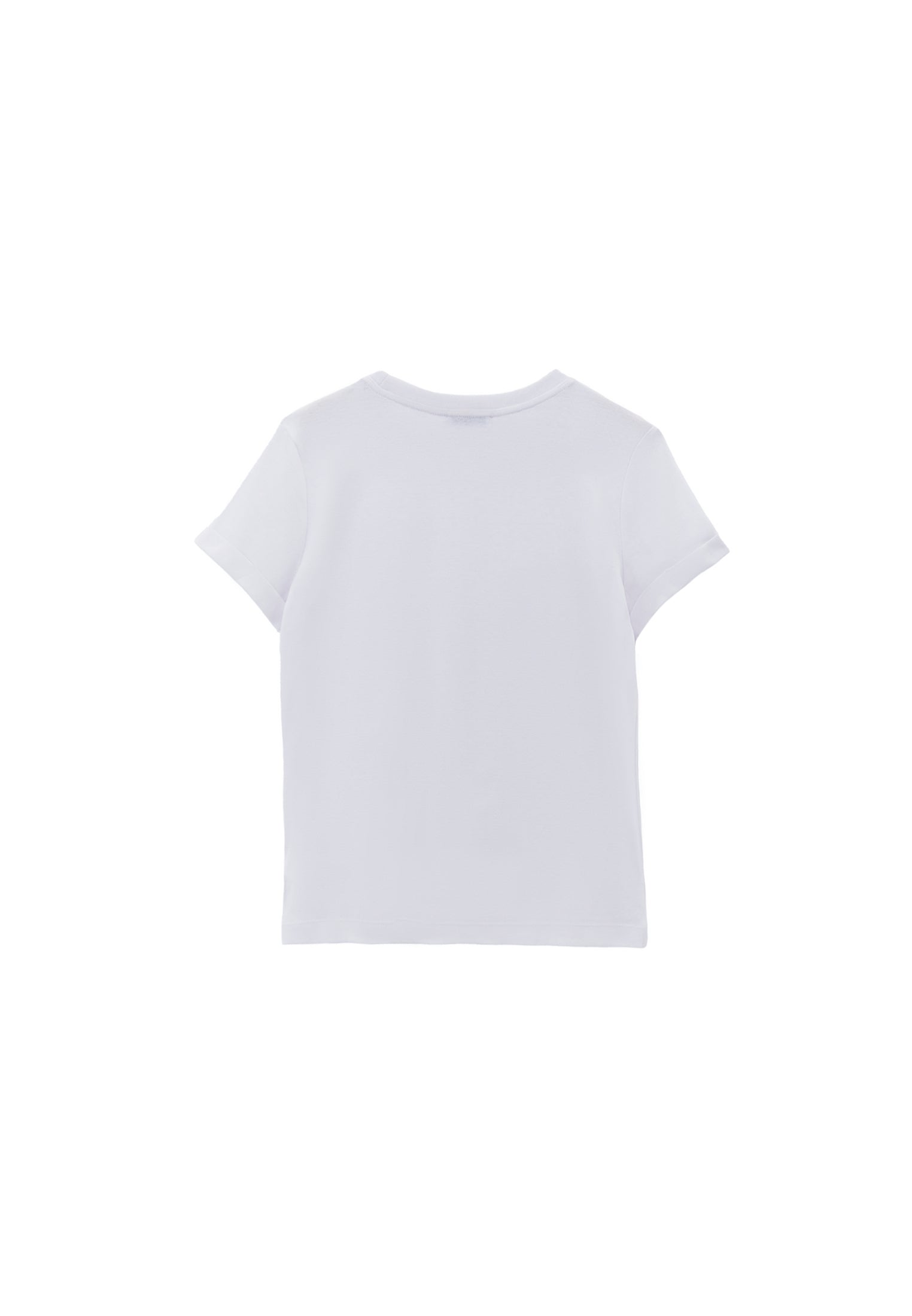 Women's Crew Neck Short Sleeve T-Shirt - WHITE