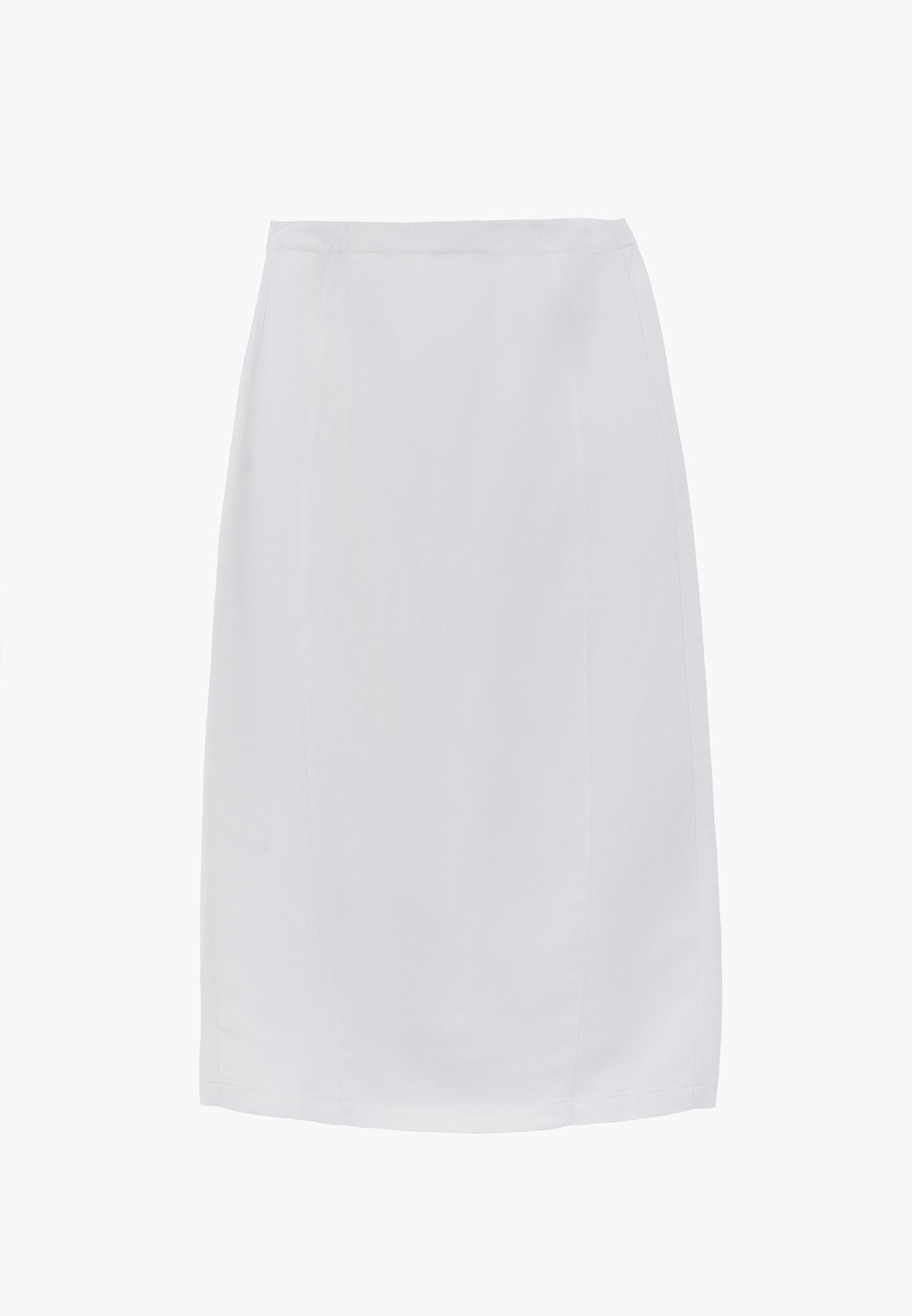 Maxi Skirt With Slit Detail - WHITE