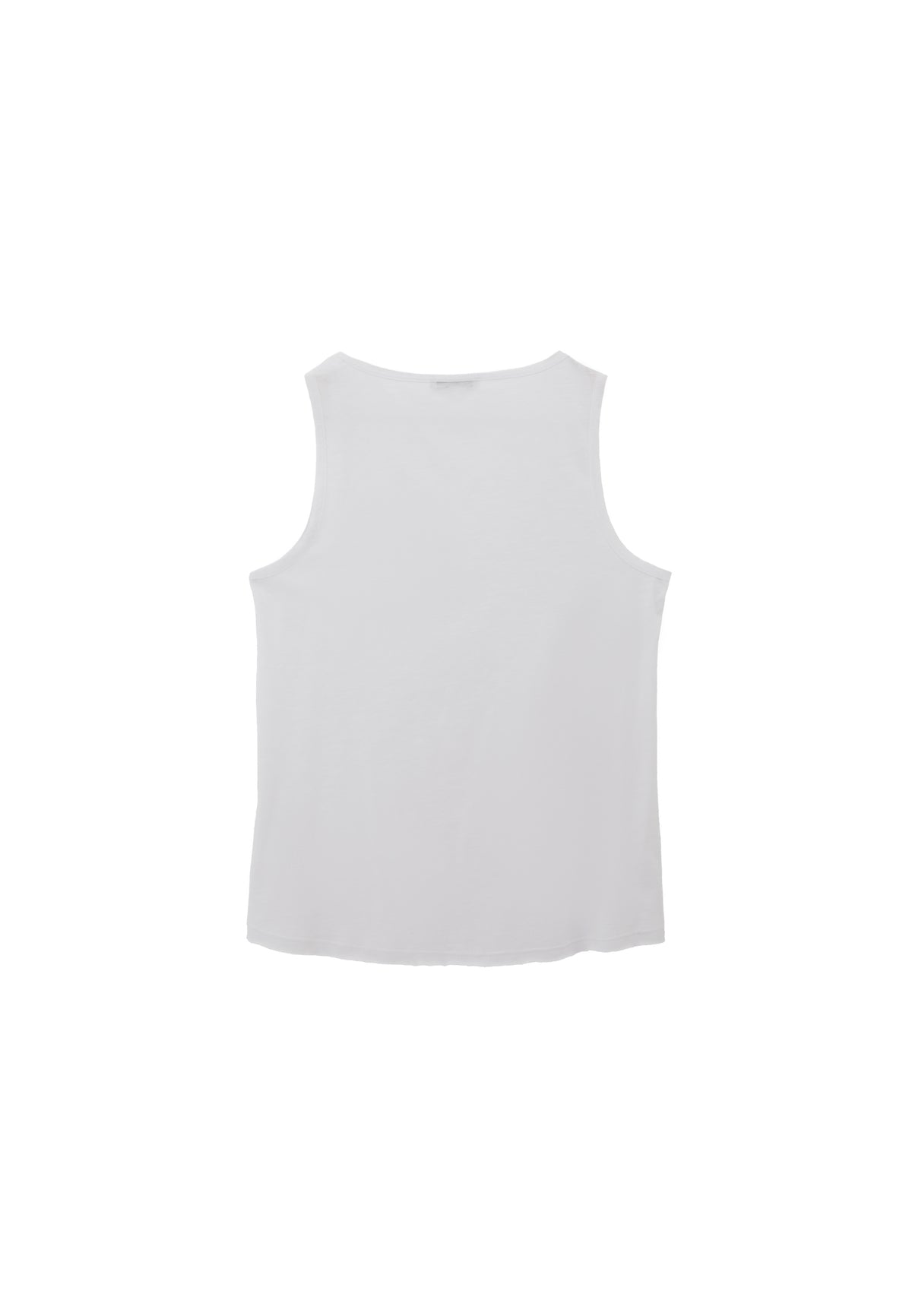 Tank Top With Modal Content - White