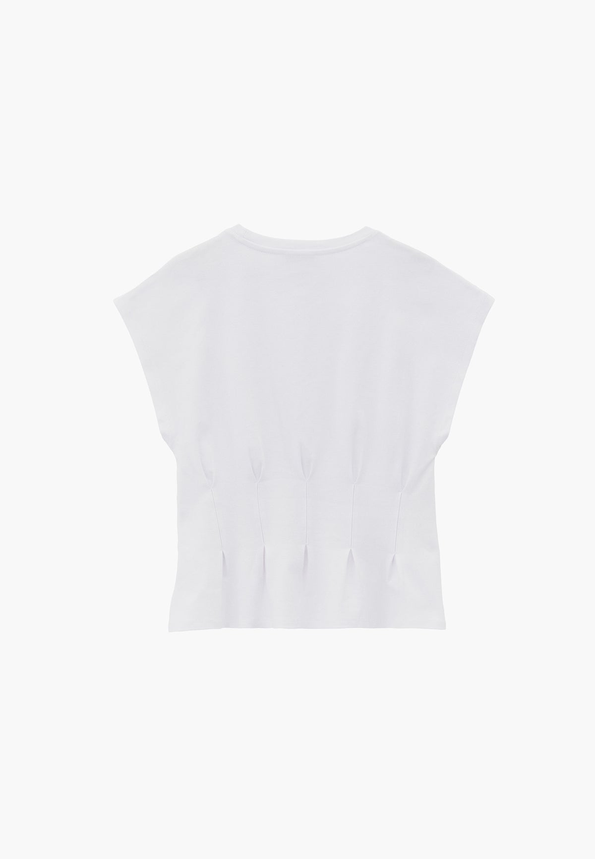 Crew Neck Short Sleeve Standard T-Shirt - White