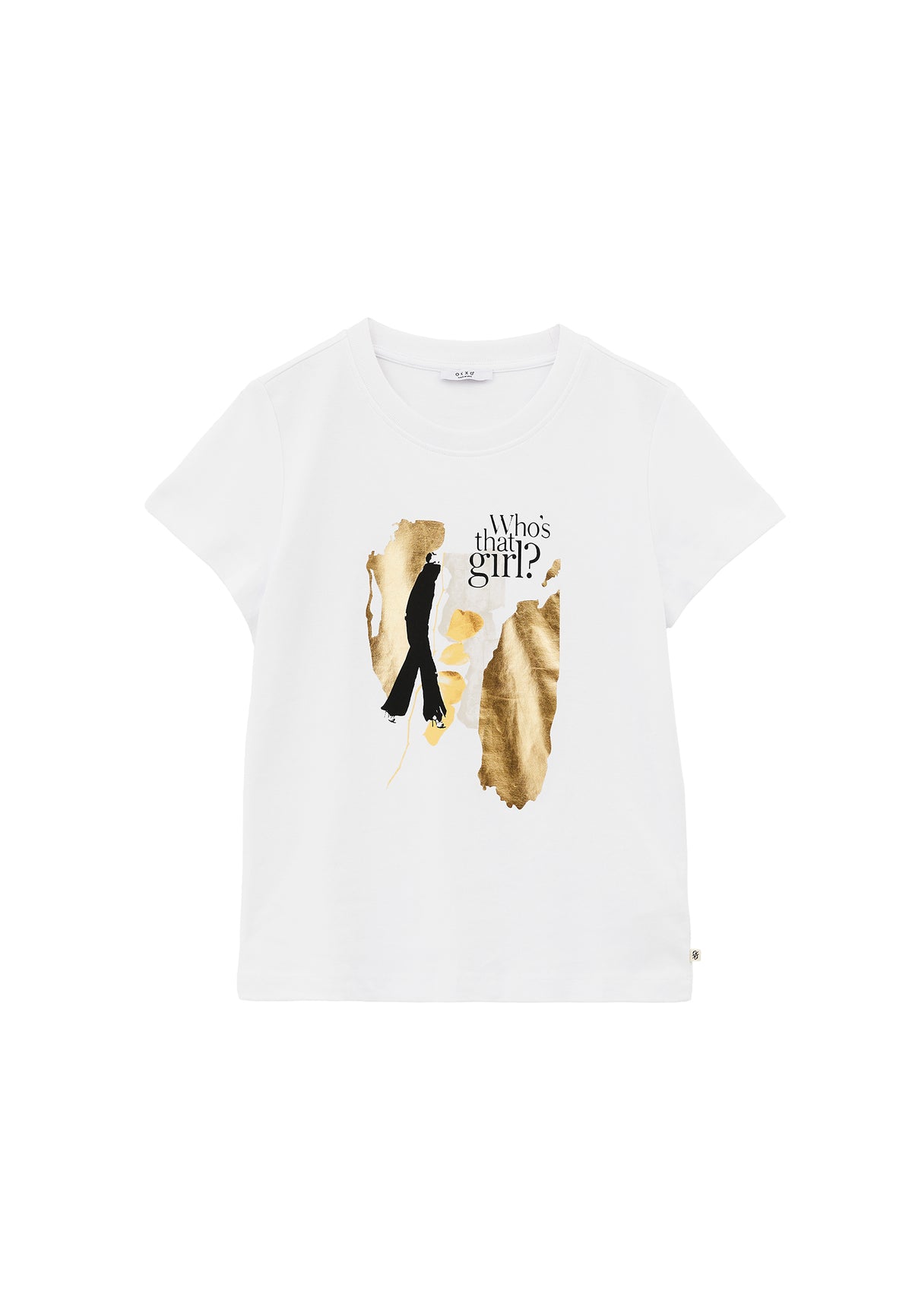 Printed Crew Neck T-Shirt - White
