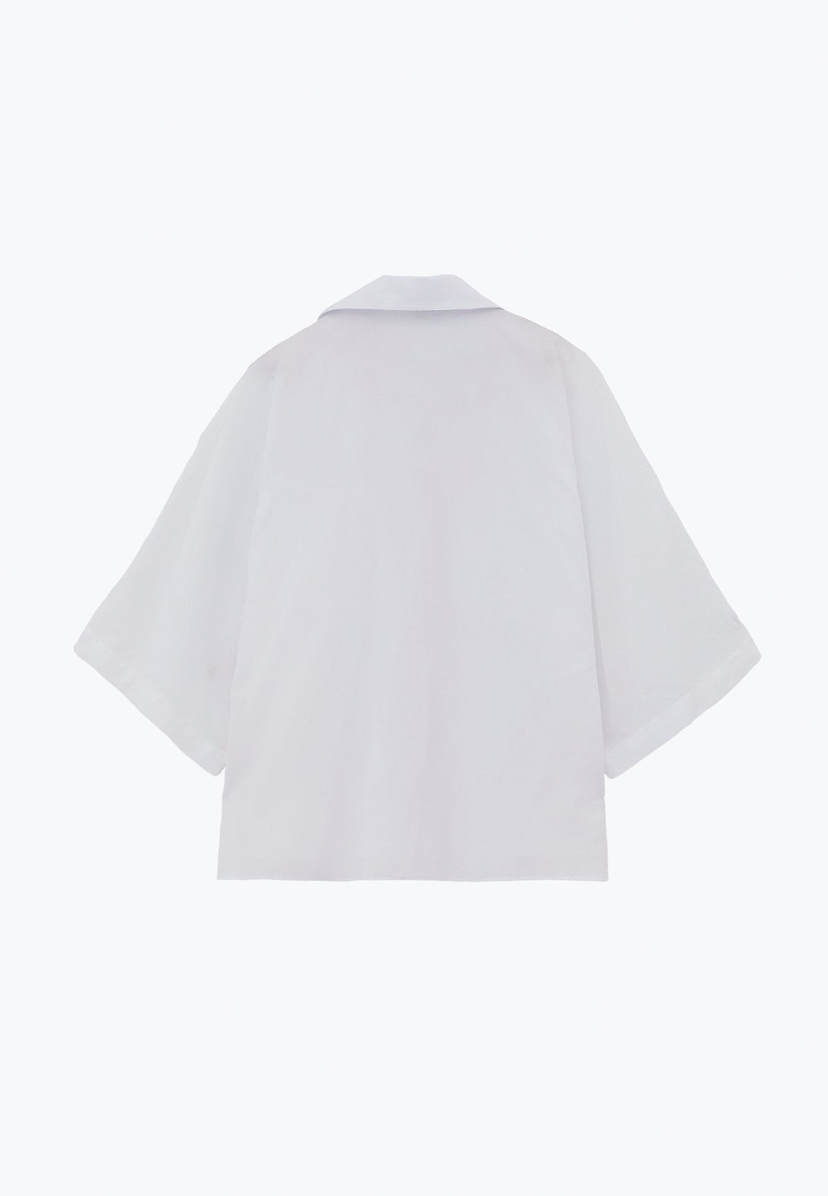 Oversize Shirt With Pocket Detail - White