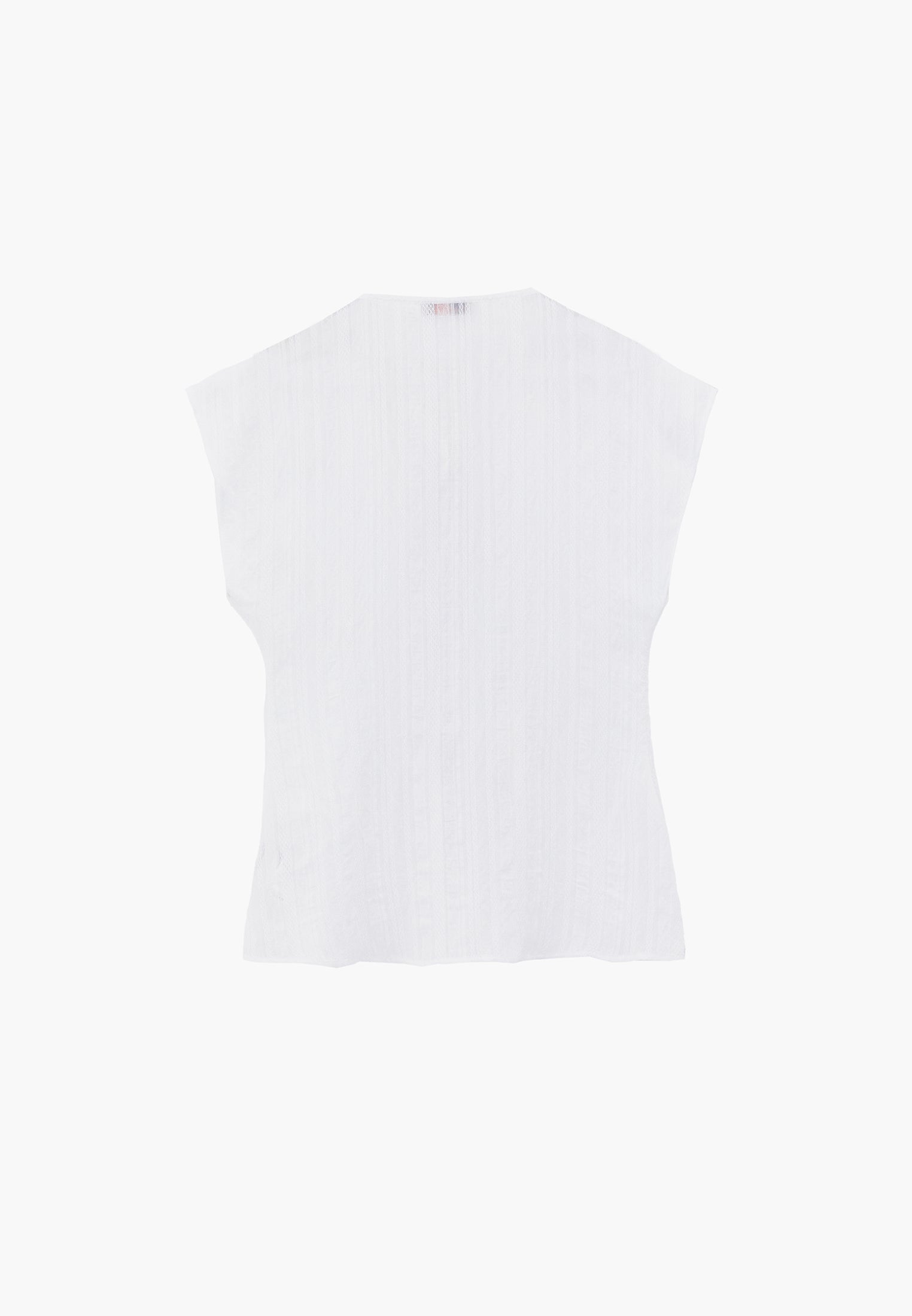Tunic Blouse With Embroidery Details - WHITE
