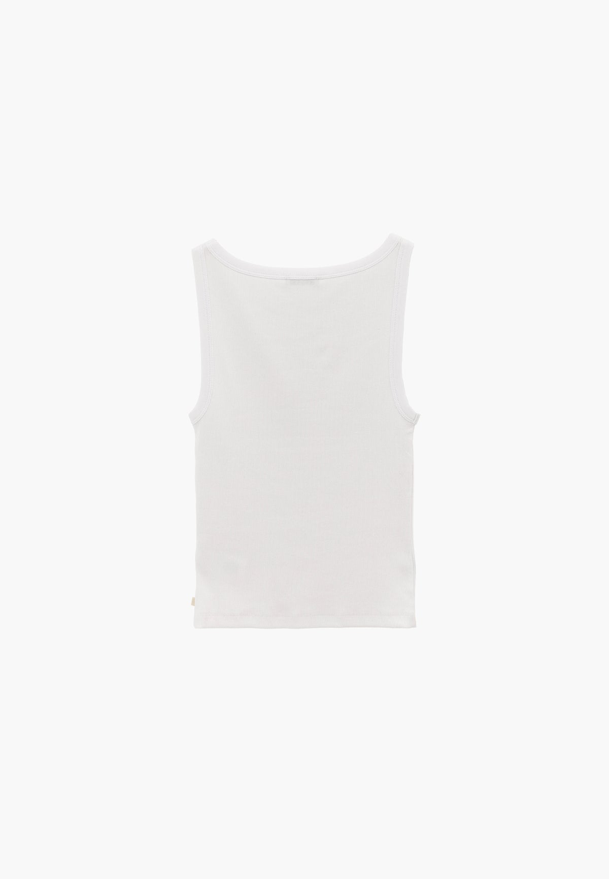 Boat Neck Tank Top - WHITE