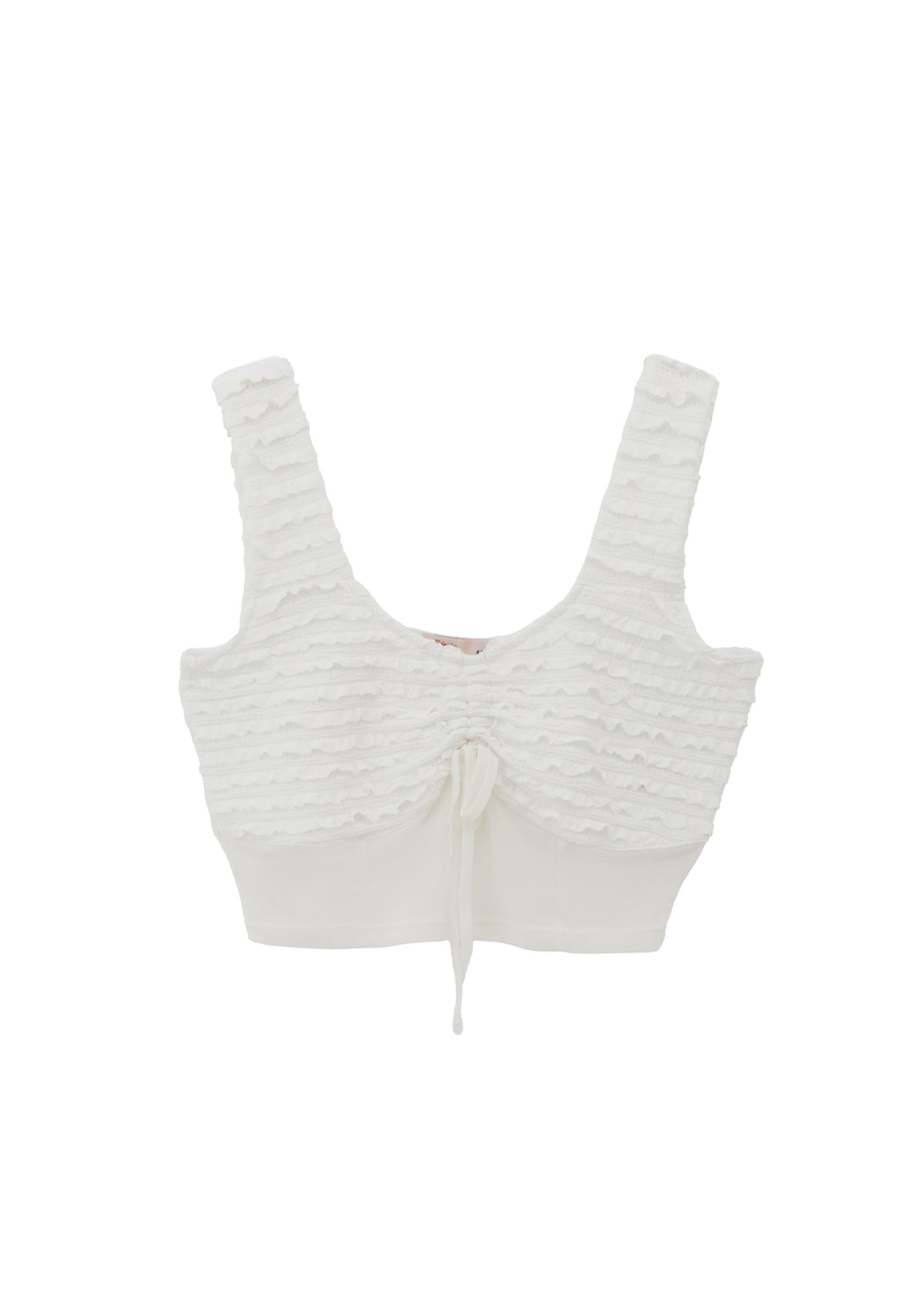 Cut Out V Neck Blouse - WHITE
