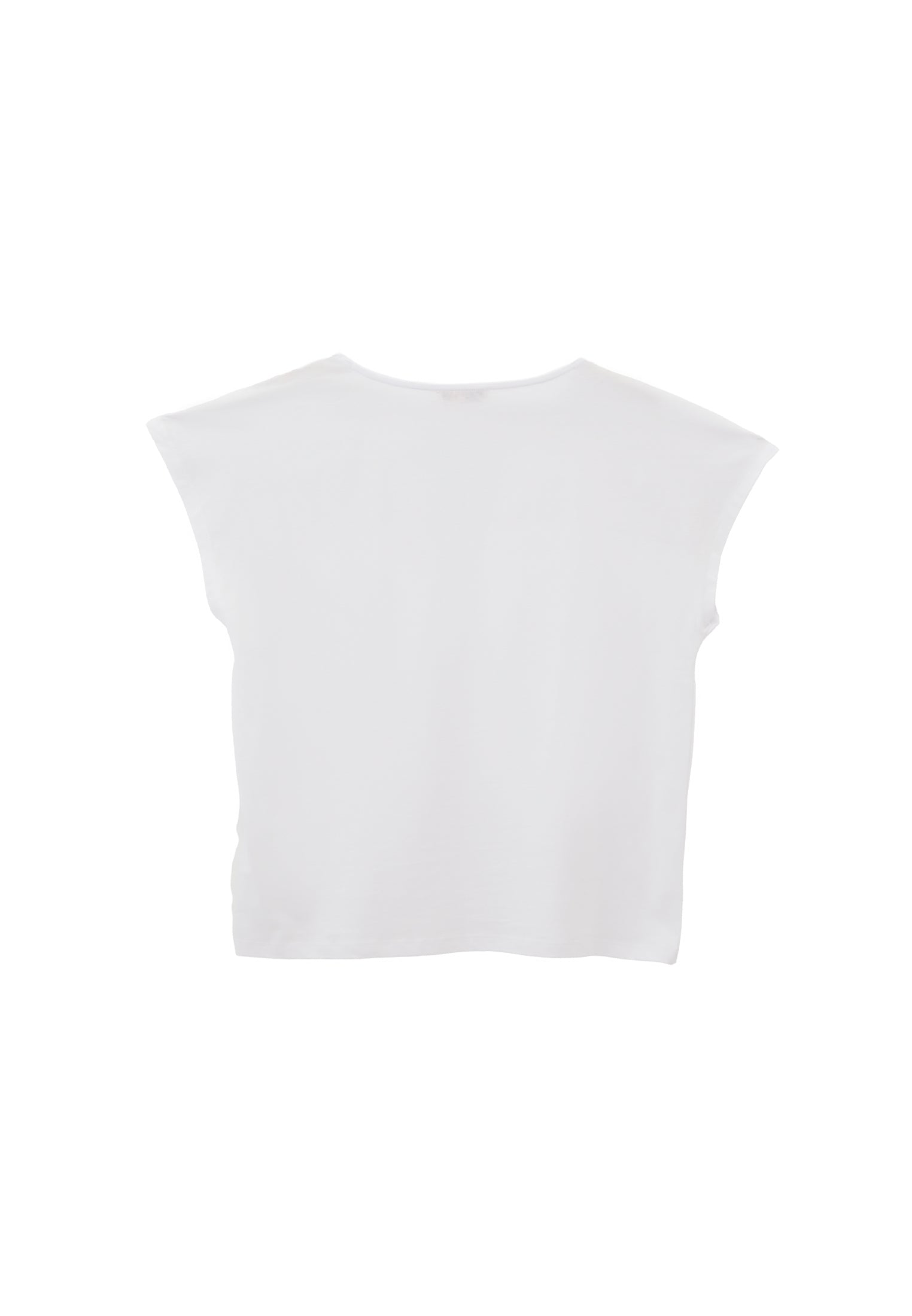 Oversize Boat Neck Short Sleeve T-Shirt - WHITE