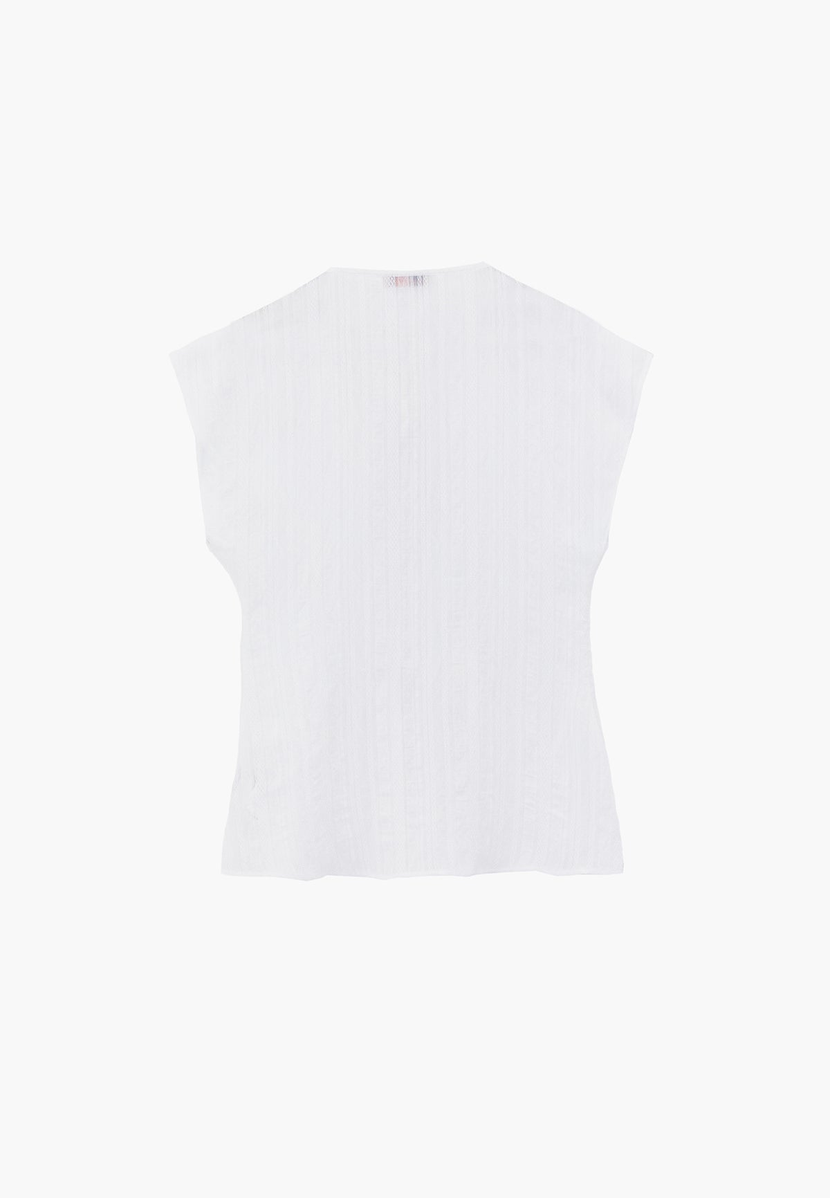 Tunic Blouse With Embroidery Details - WHITE