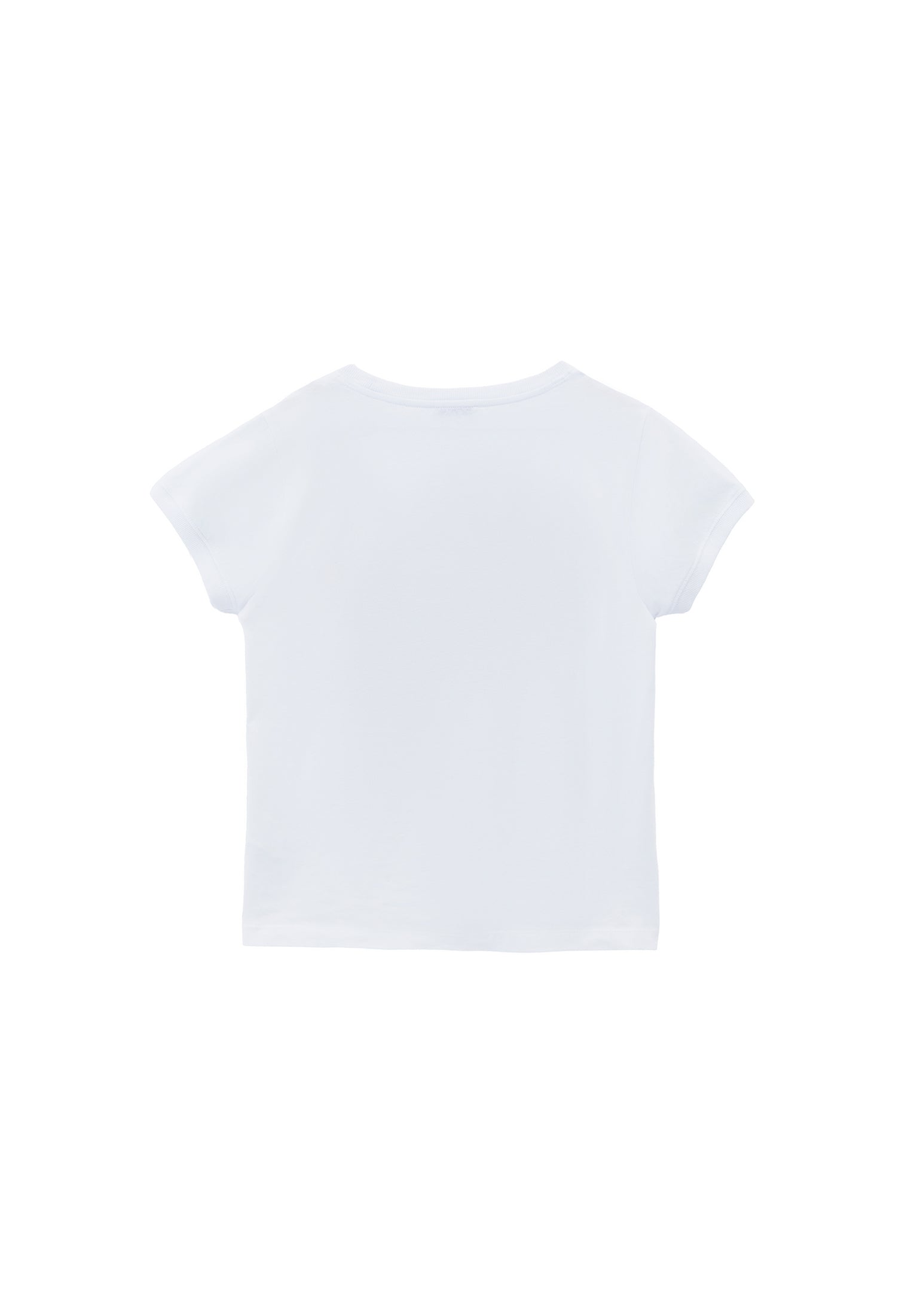 Crew Neck Short Sleeve T-Shirt - WHITE