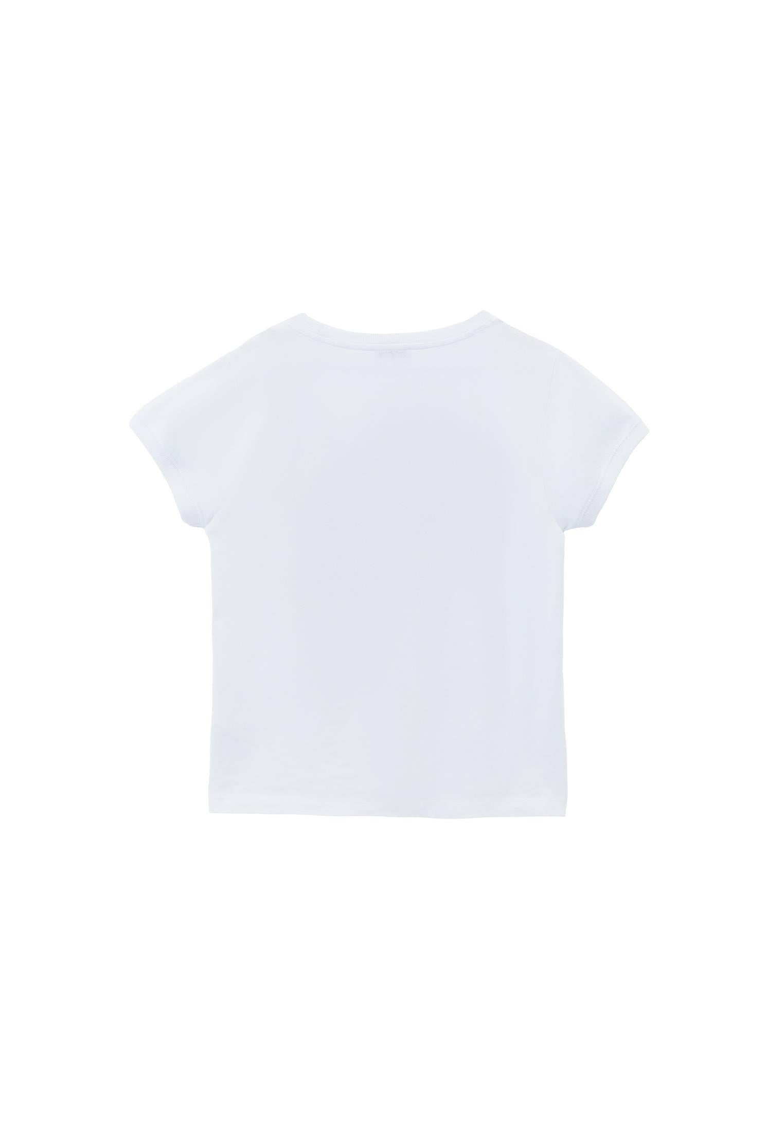 Crew Neck Short Sleeve T-Shirt - WHITE