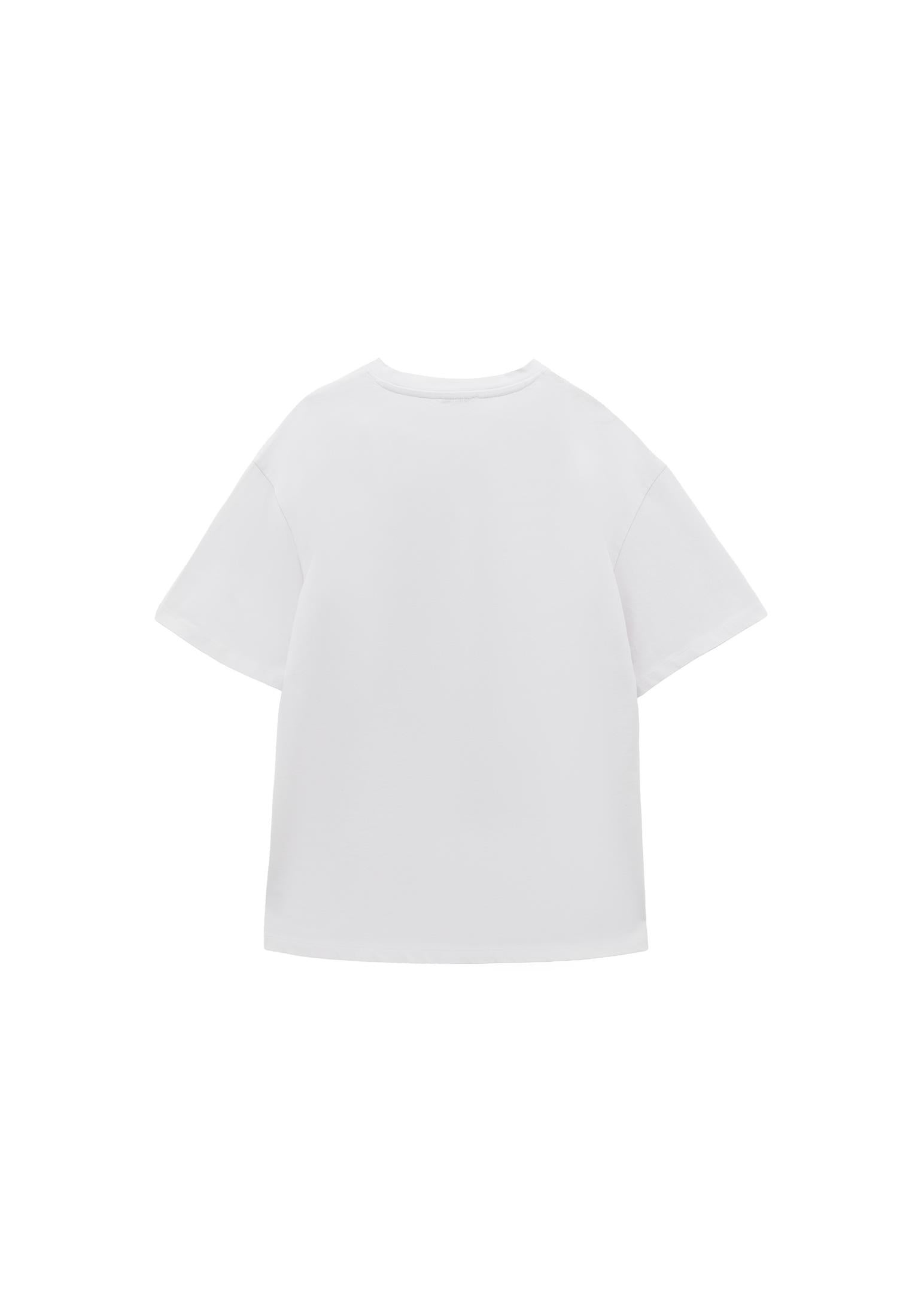 Printed Oversize T-Shirt - WHITE