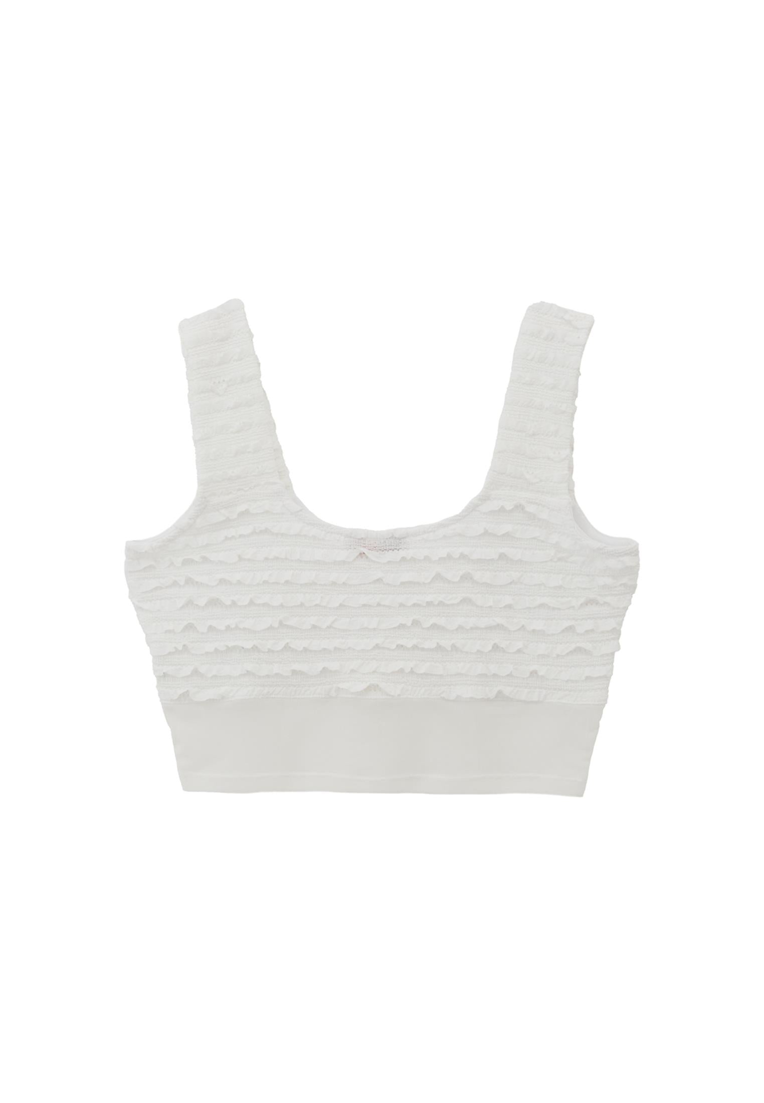 Cut Out V Neck Blouse - WHITE