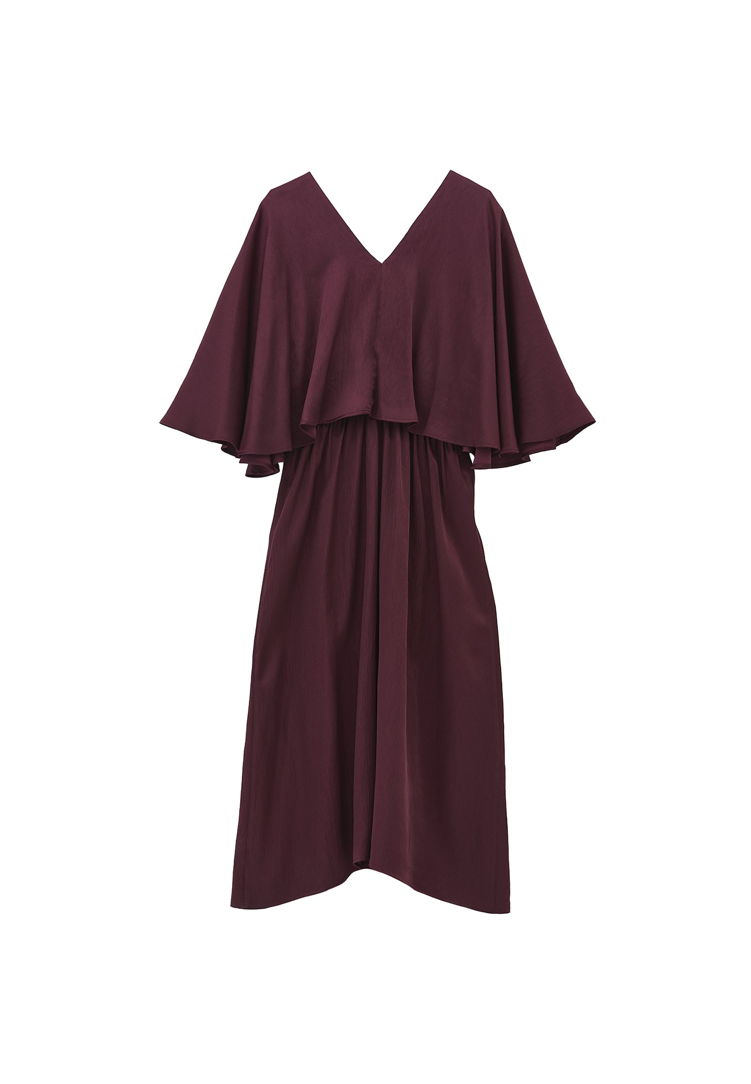 V neck long dress - WINETASTING
