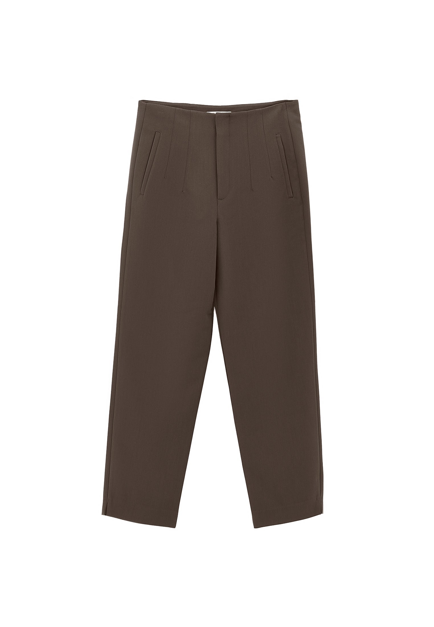 Carrot Cut High Waist Pants - WREN