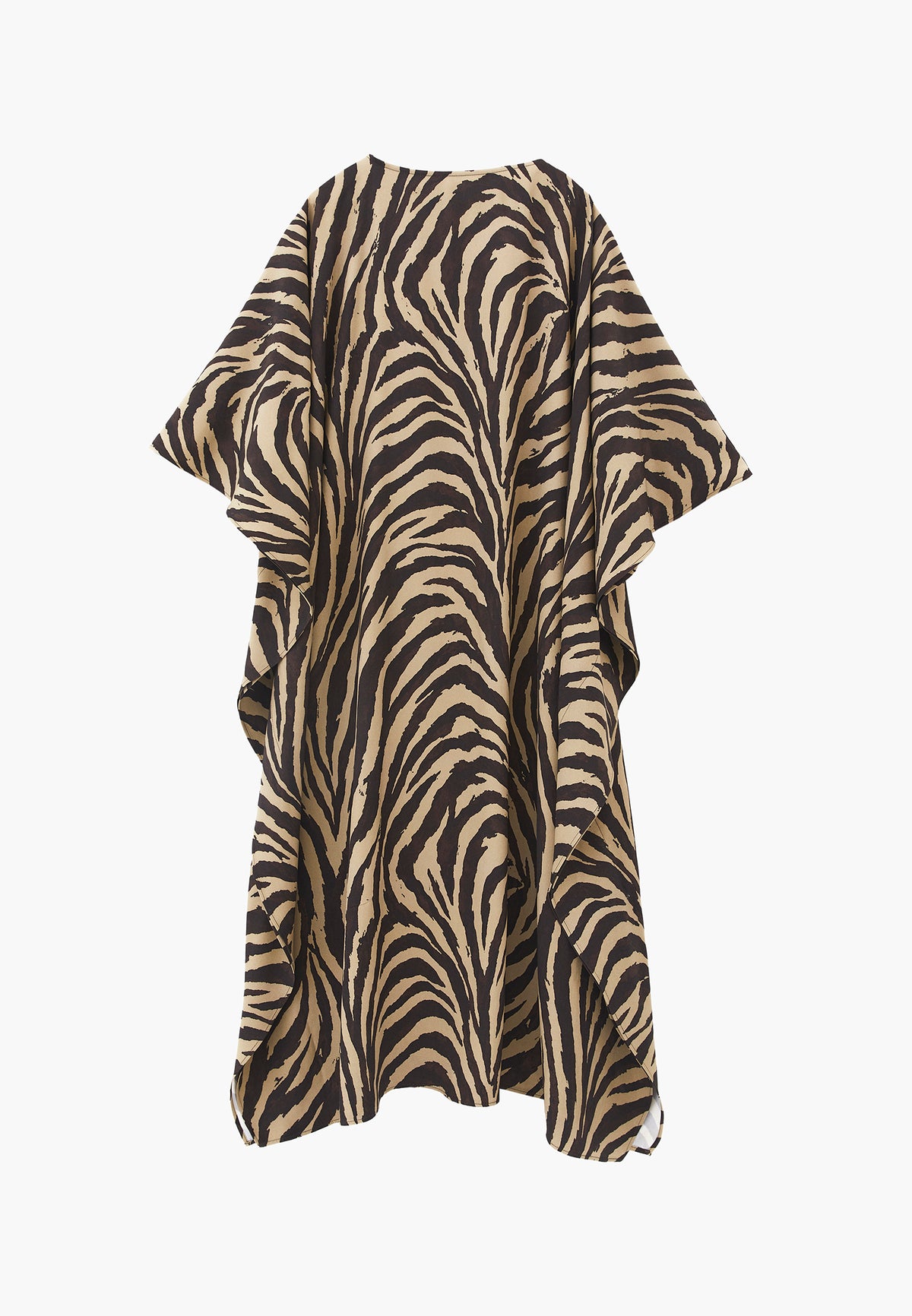 Long Boat Neck Loose Fit Women's Dress - Mix Color