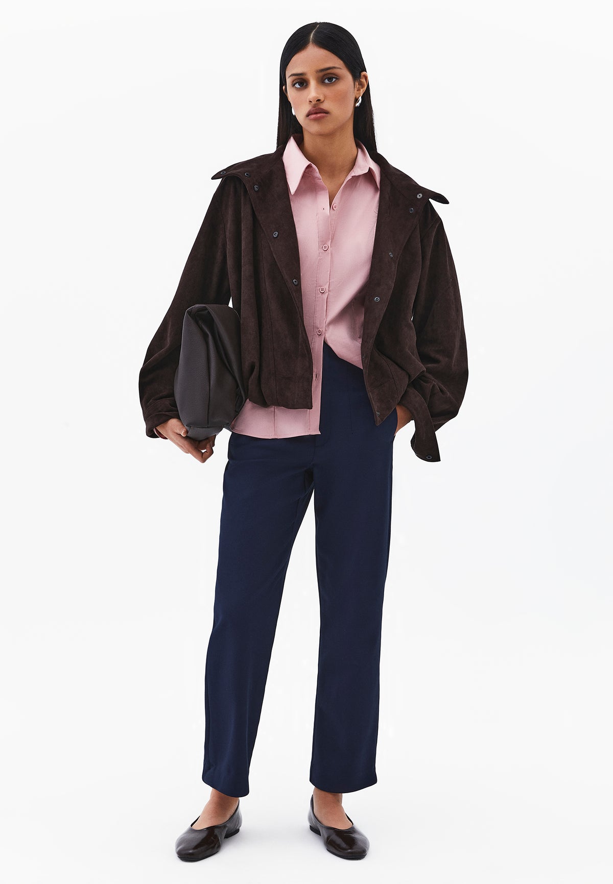 Buttoned Long Sleeve Shirt - Pink