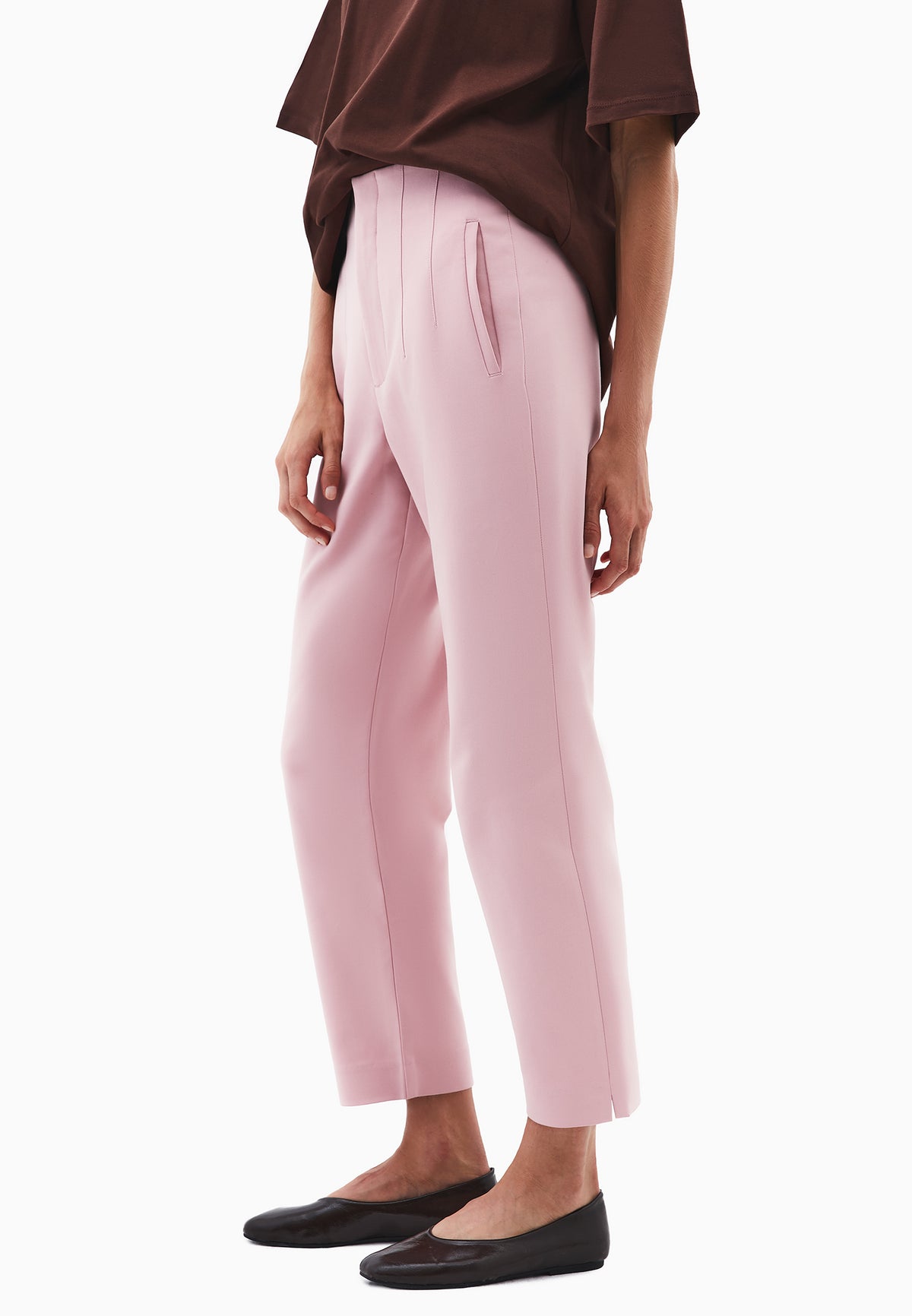 Ultra High Waist Carrot Pants - Pink