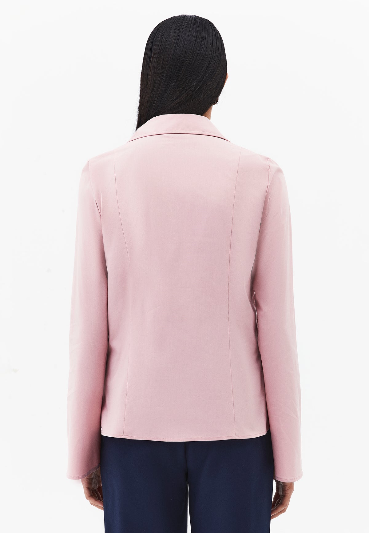 Buttoned Long Sleeve Shirt - Pink