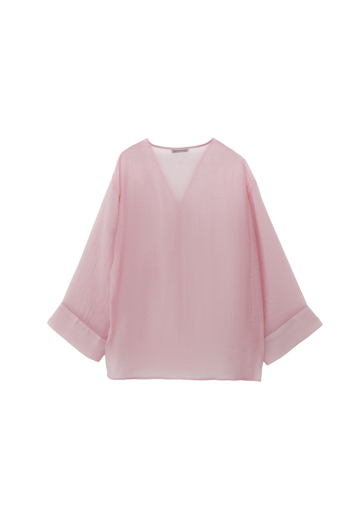 Tunic Blouse With Button Details - Pink