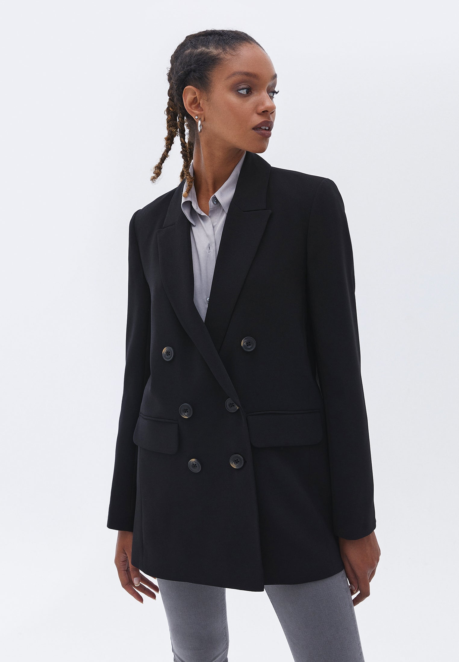 Boyfriend Blazer - BLACK