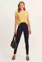 Casual jegging skinny pants - BLACK DENIM