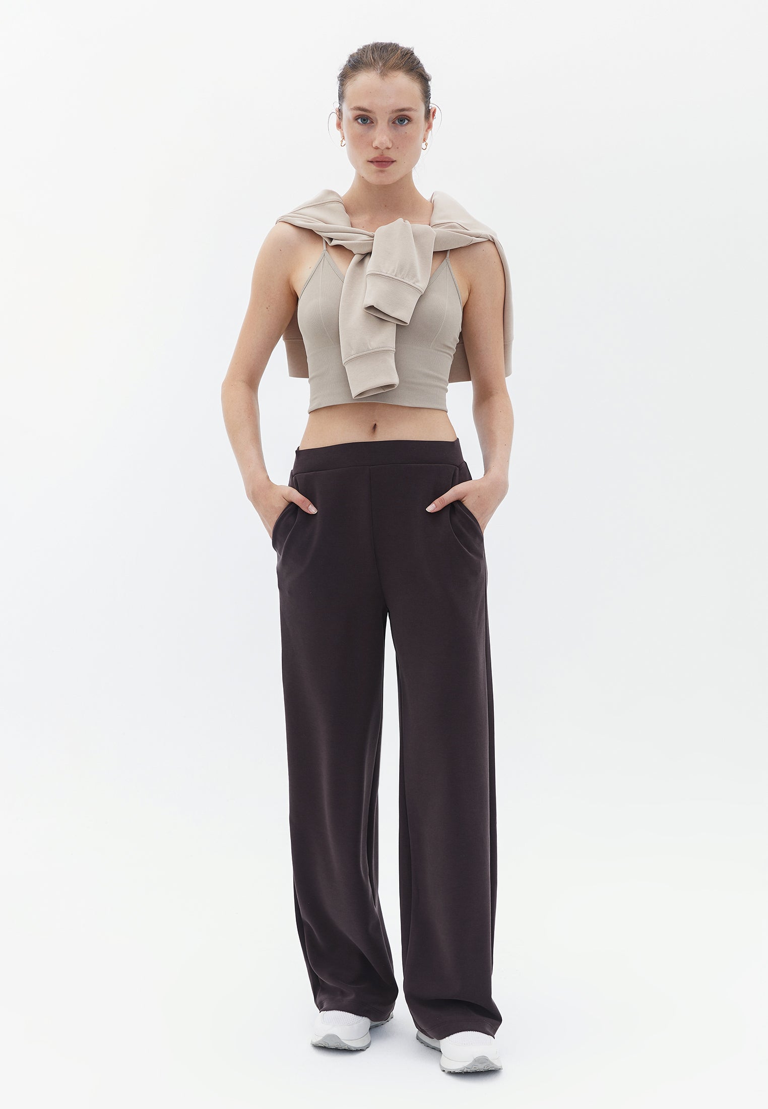 Seamless Crop Top - COBBLESTONE