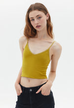 Seamless Crop Top - GOLDEN OLIVE