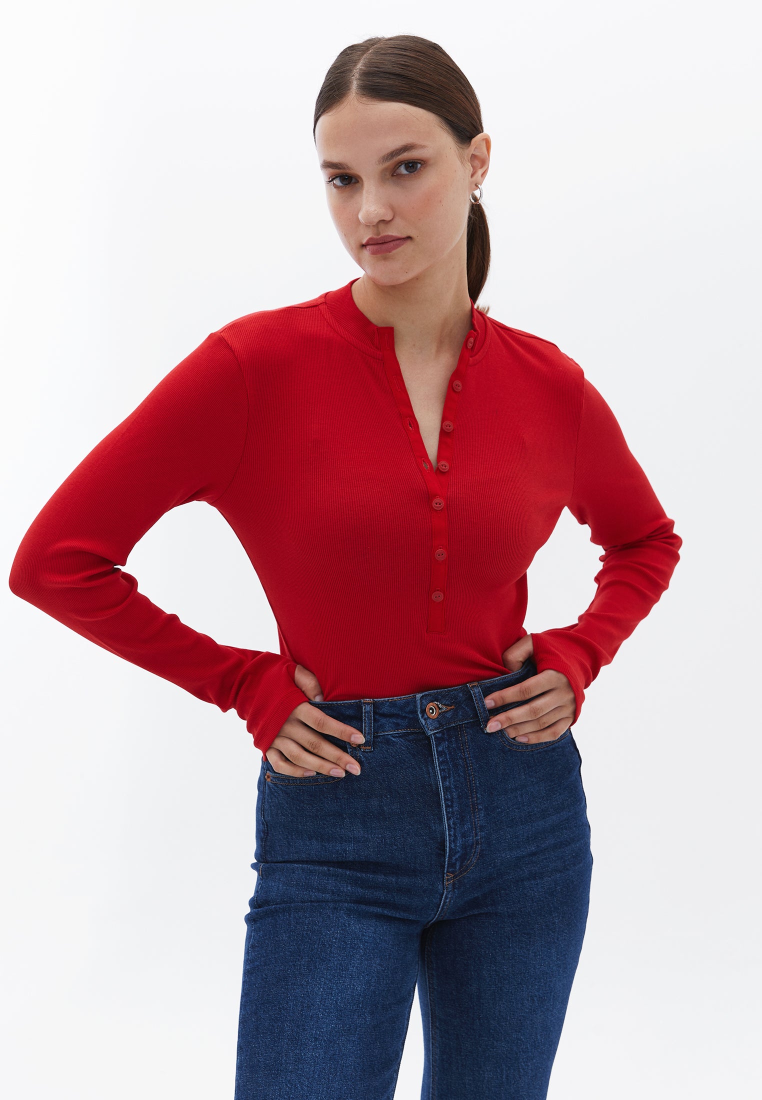 Tshirt with Button Detail - SALSA