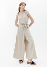 Culotte Jumpsuit with Belt Detail - PEYOTE