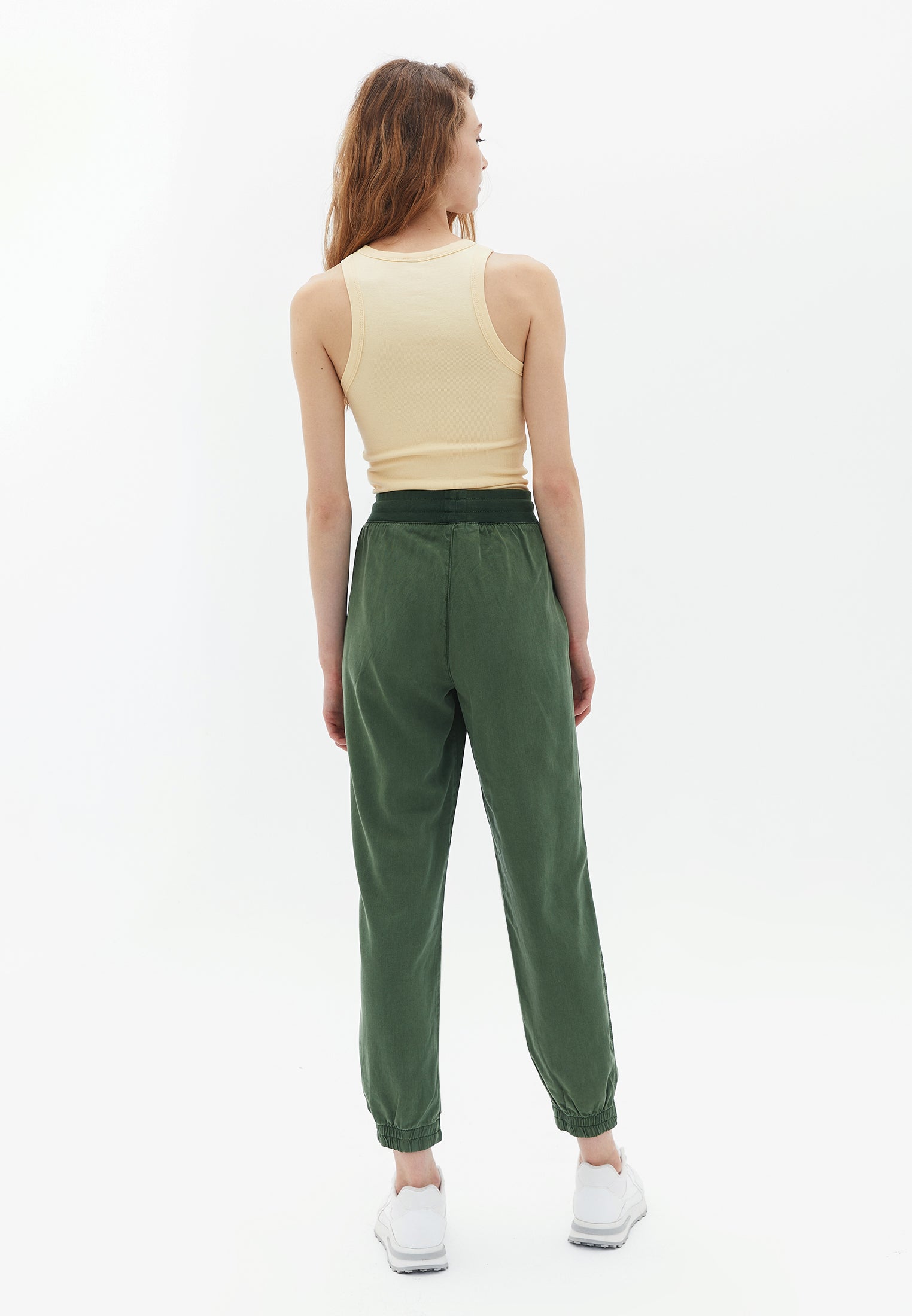 Mid Rise Jogger Pants - ANTIK BRONZE GREEN