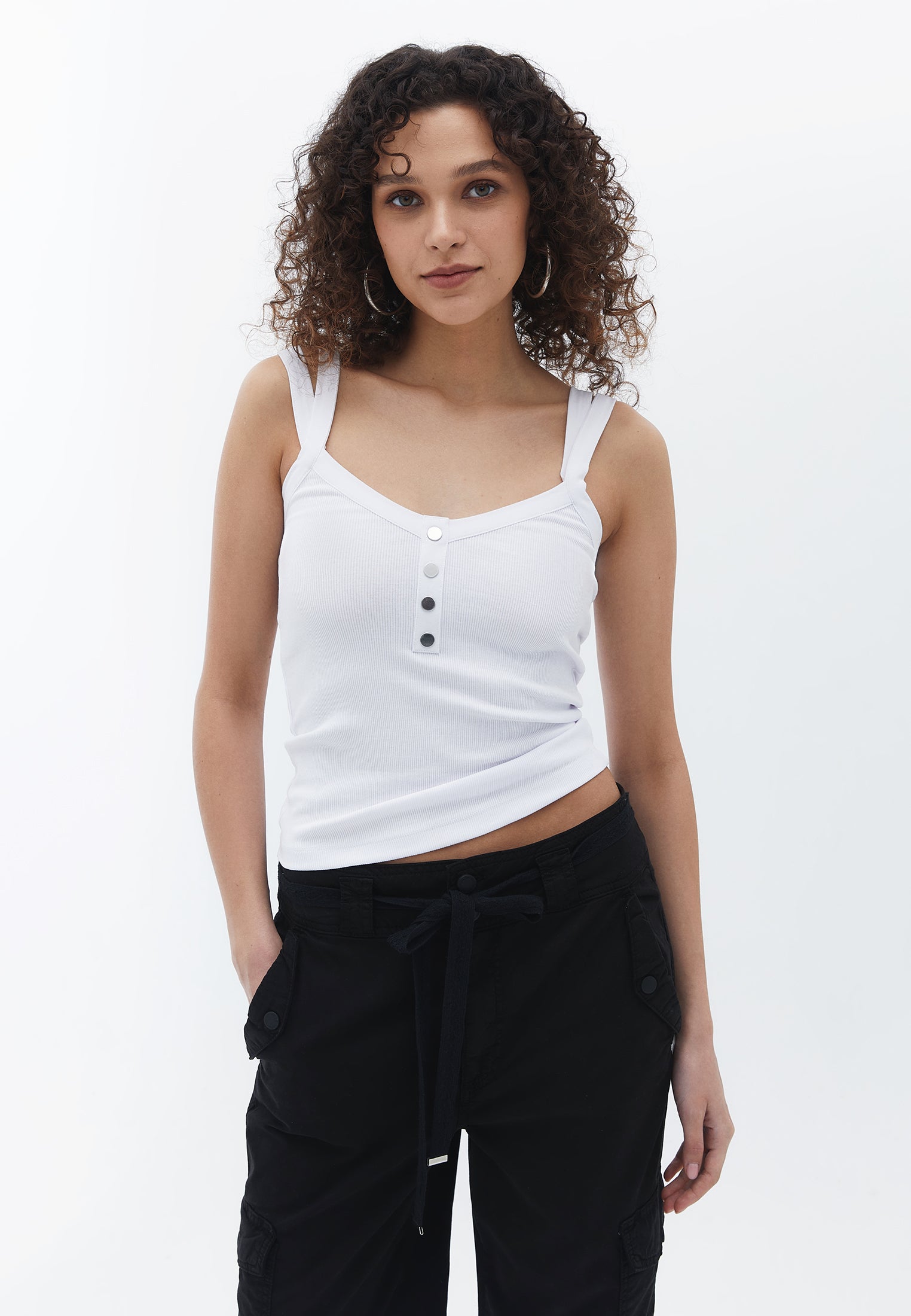 Cotton Singlet - WHITE