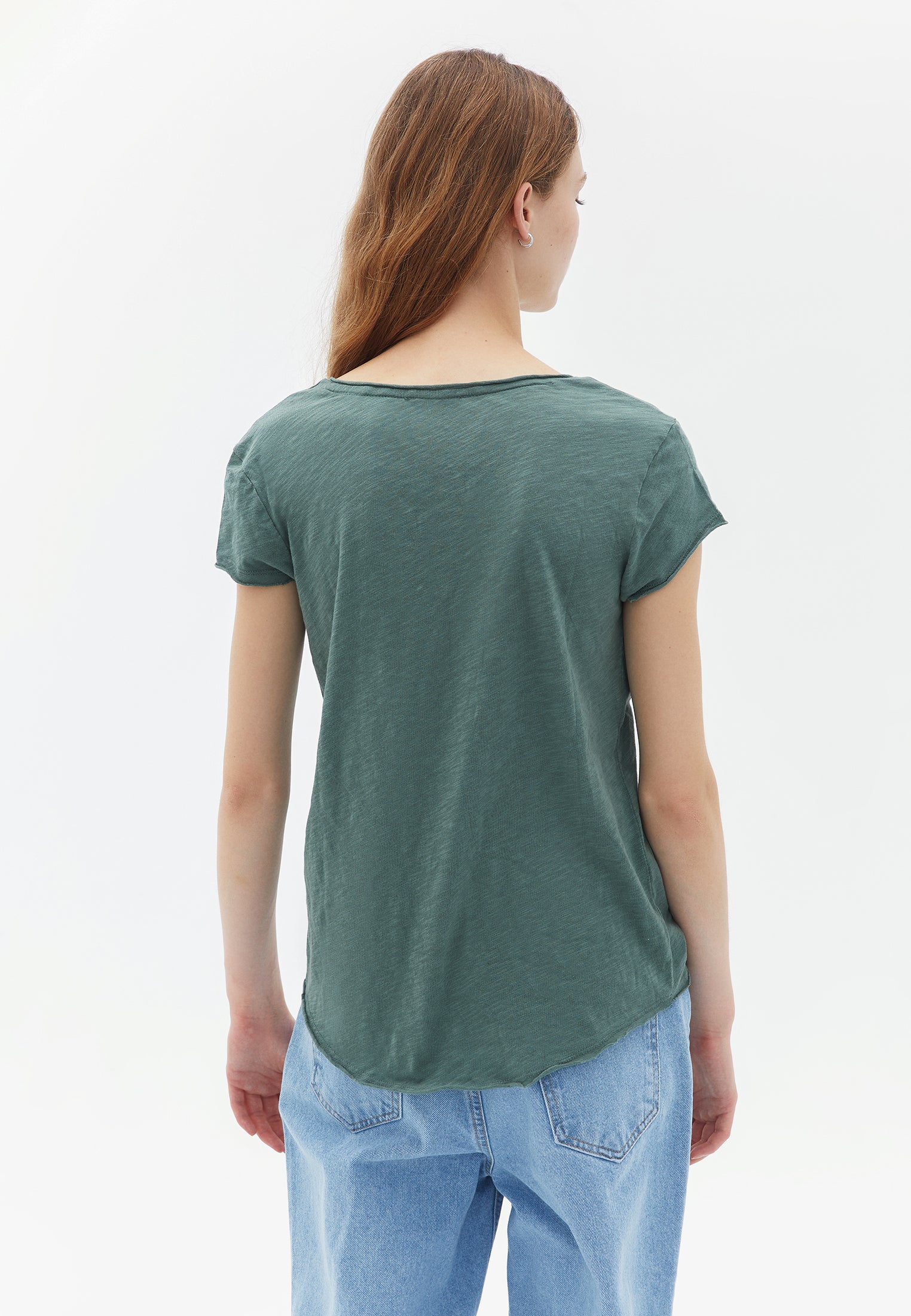 V-Neck Loose Fit Tshirt - LAUREL WREATH