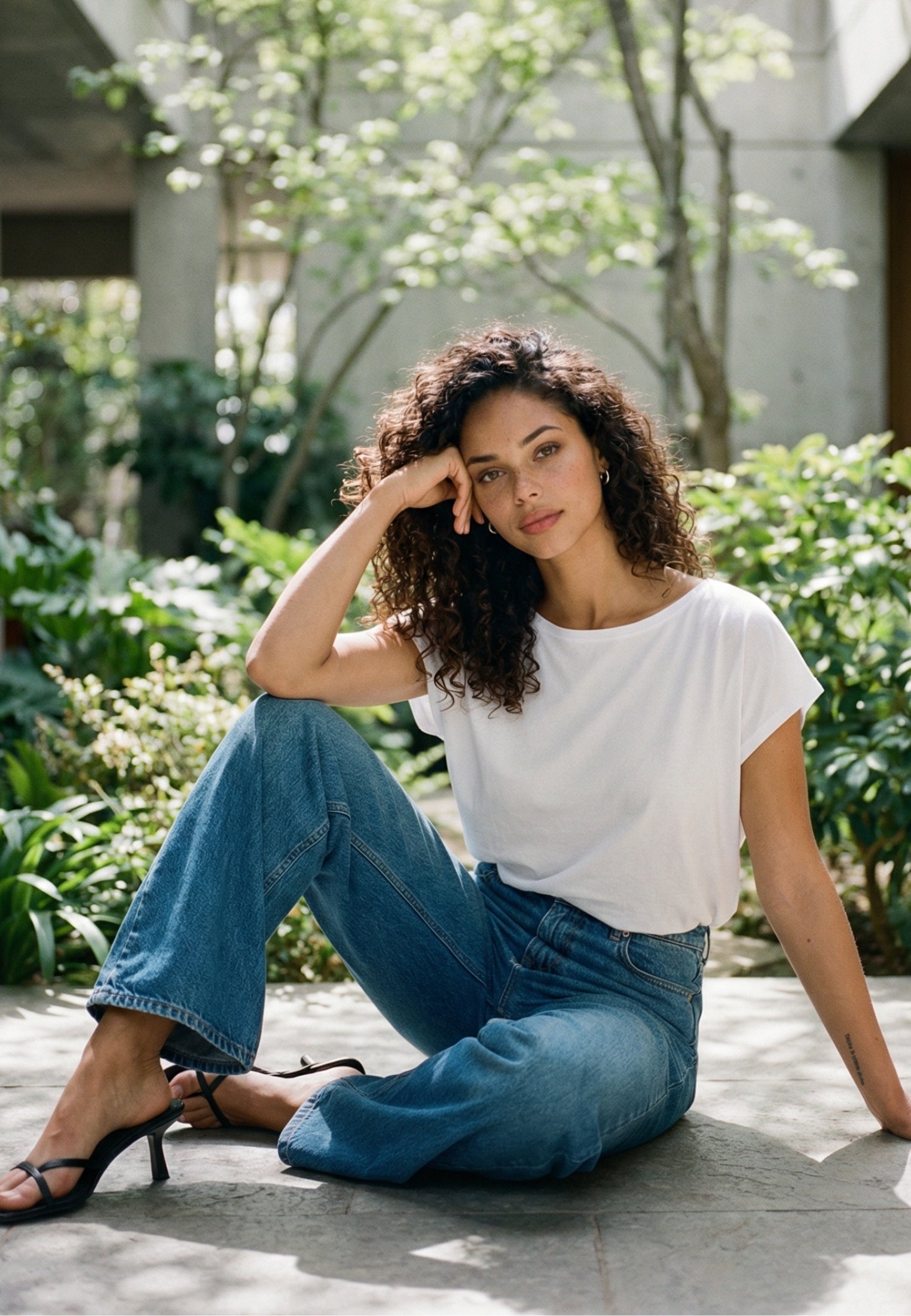 BOAT NECK T-SHIRT - WHITE