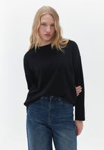 Cotton Crew Neck Tshirt - BLACK