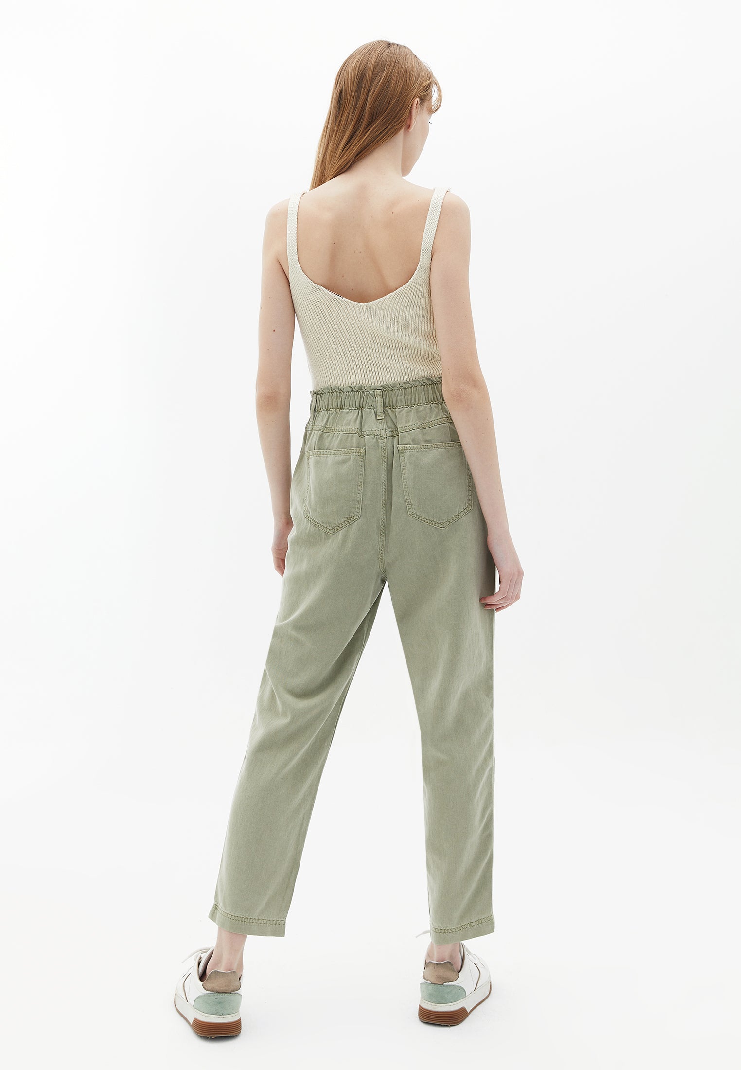 Ultra High Rise Baggy Fit Pants - ANTIK TEA