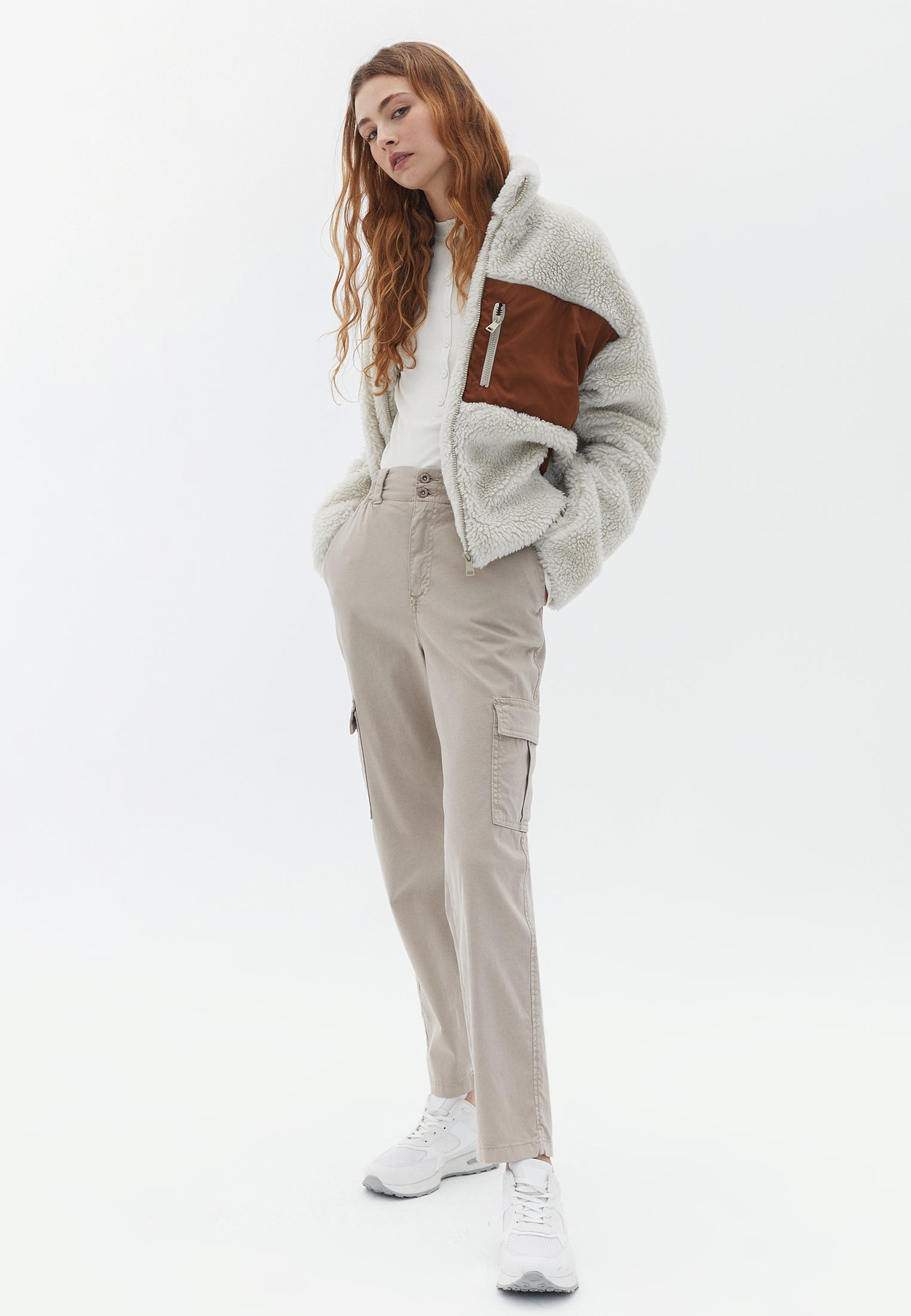 Ultra High Rise Carrot Fit Pants - ANTIK COBBLESTONE