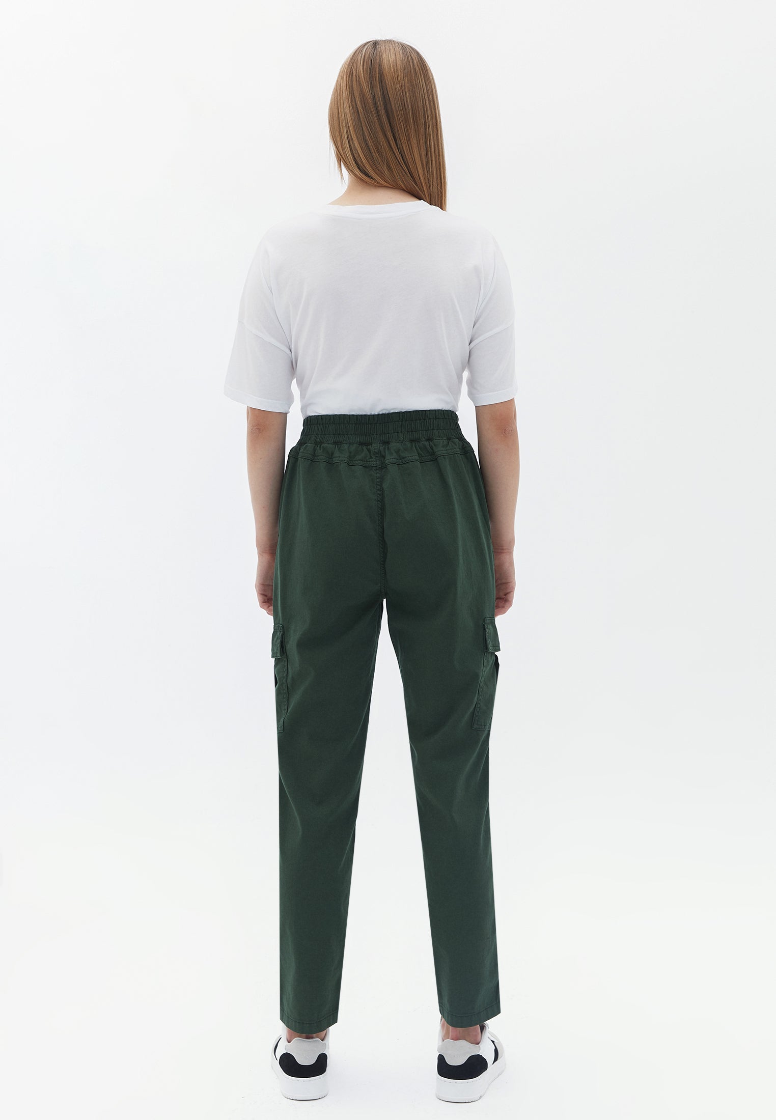 Ultra High Rise Carrot Fit Pants - ANTIK KOMBU GREEN