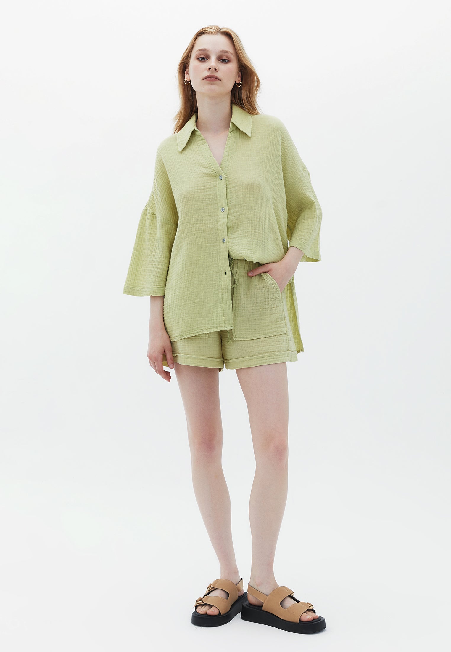 Ultra High Rise Mini Shorts - LINT