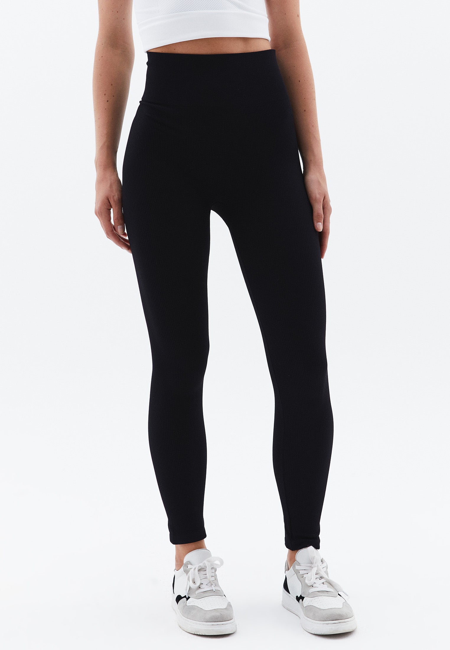 Ultra High Rise Seamless Leggings - BLACK