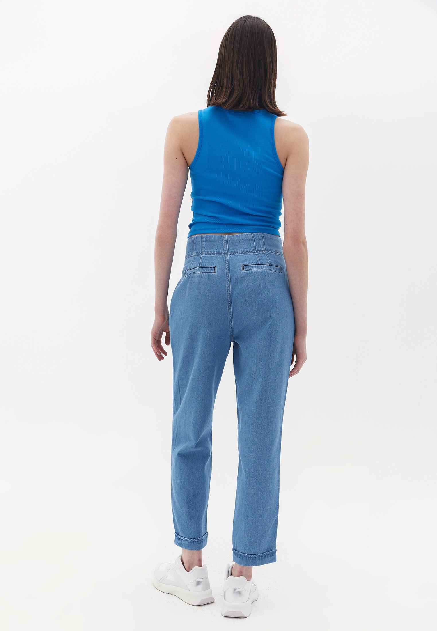 High Rise Baggy Fit Pants - RODEO DENIM