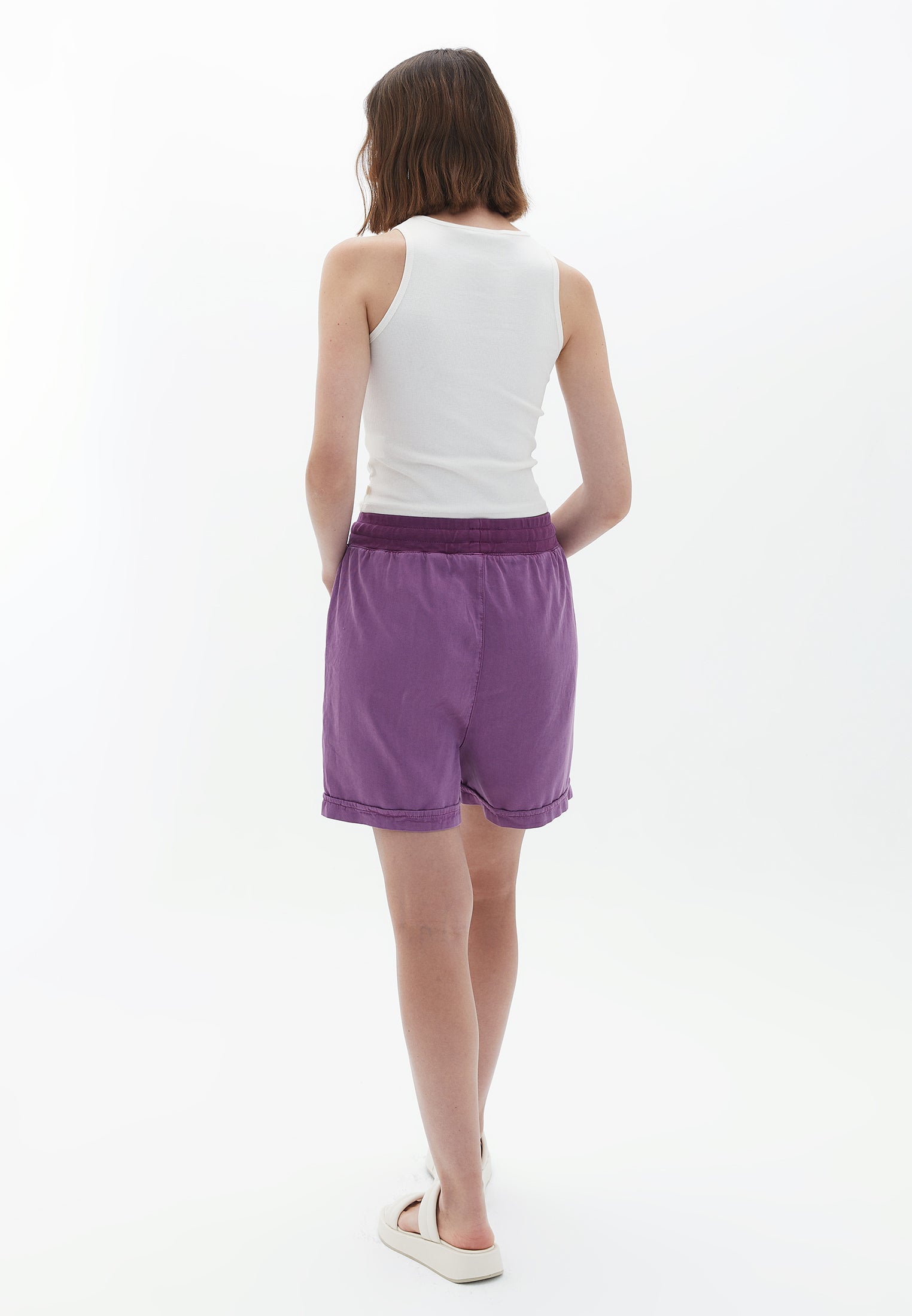 Mini Shorts with Waist Detail - ANTIK BEAUTYBERRY